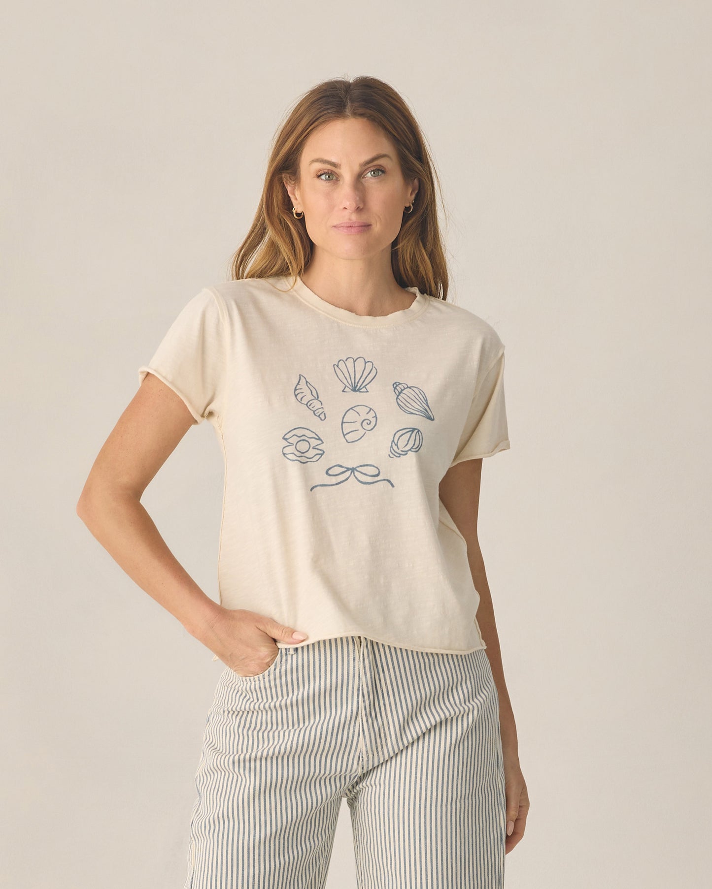 Women's Vintage Tee Seashells