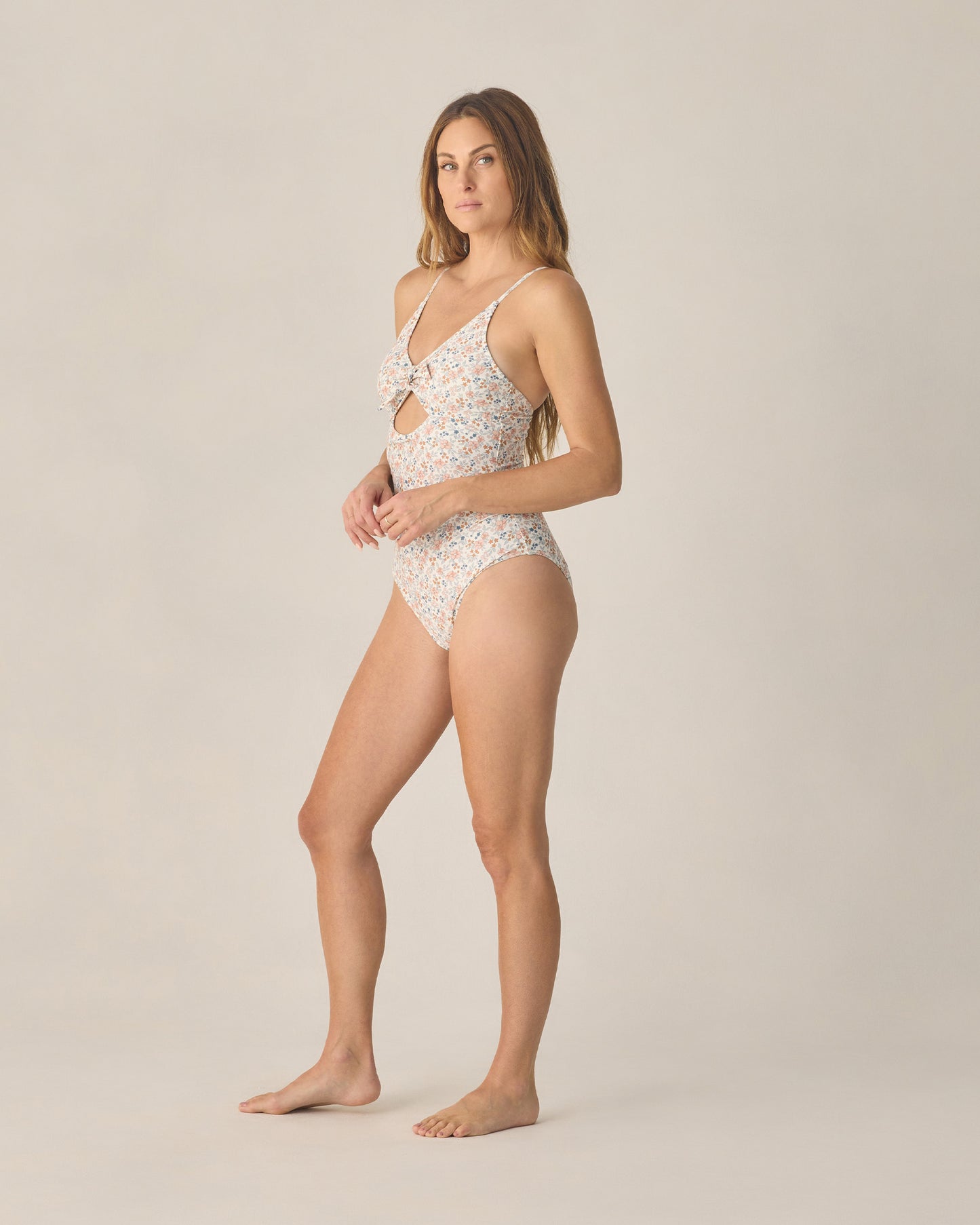 Women's Keyhole One-Piece Flower Field