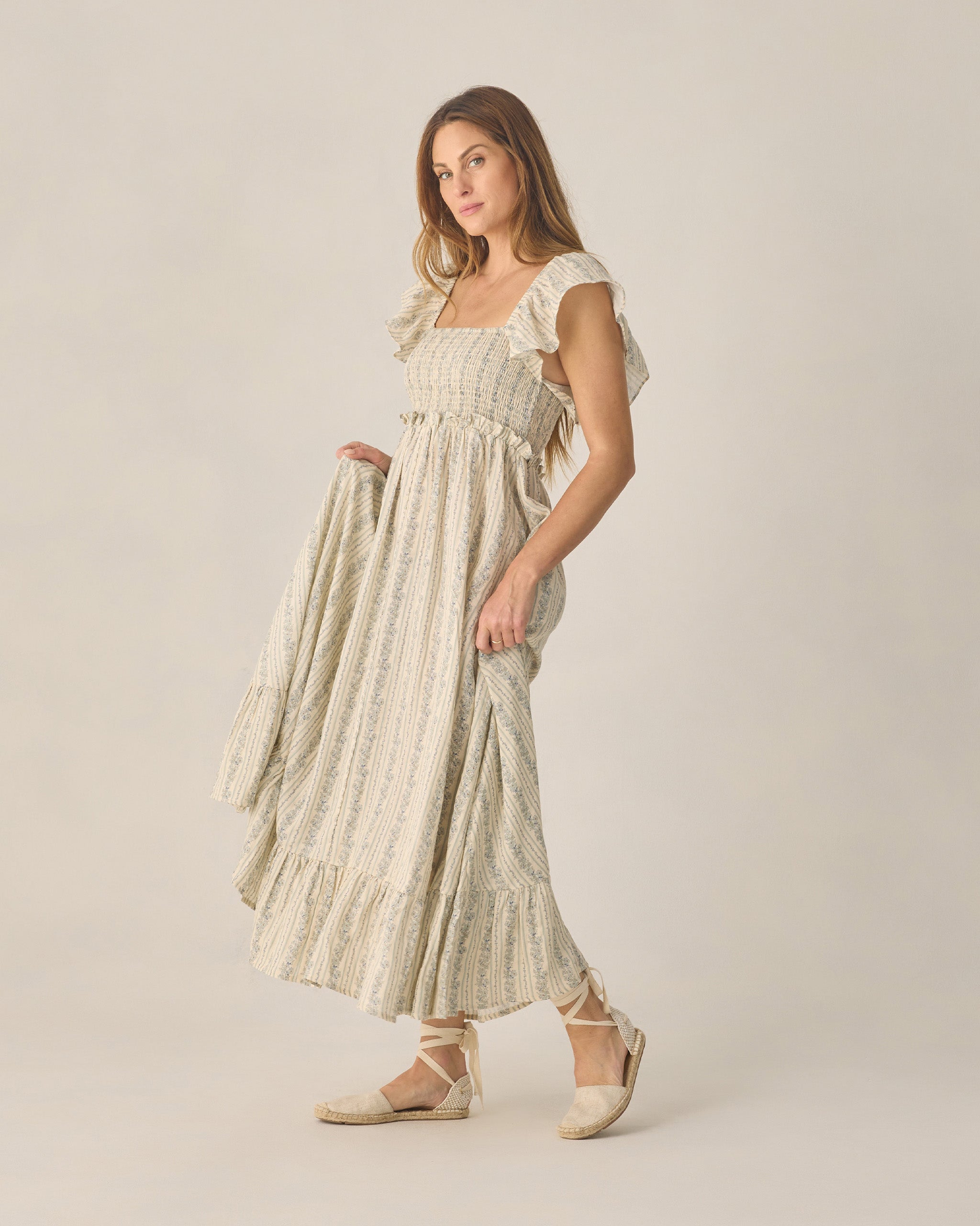 Women's Francesca Dress Blue Floral Rylee + Cru Women's Francesca Dress Blue Floral Rylee + Cru