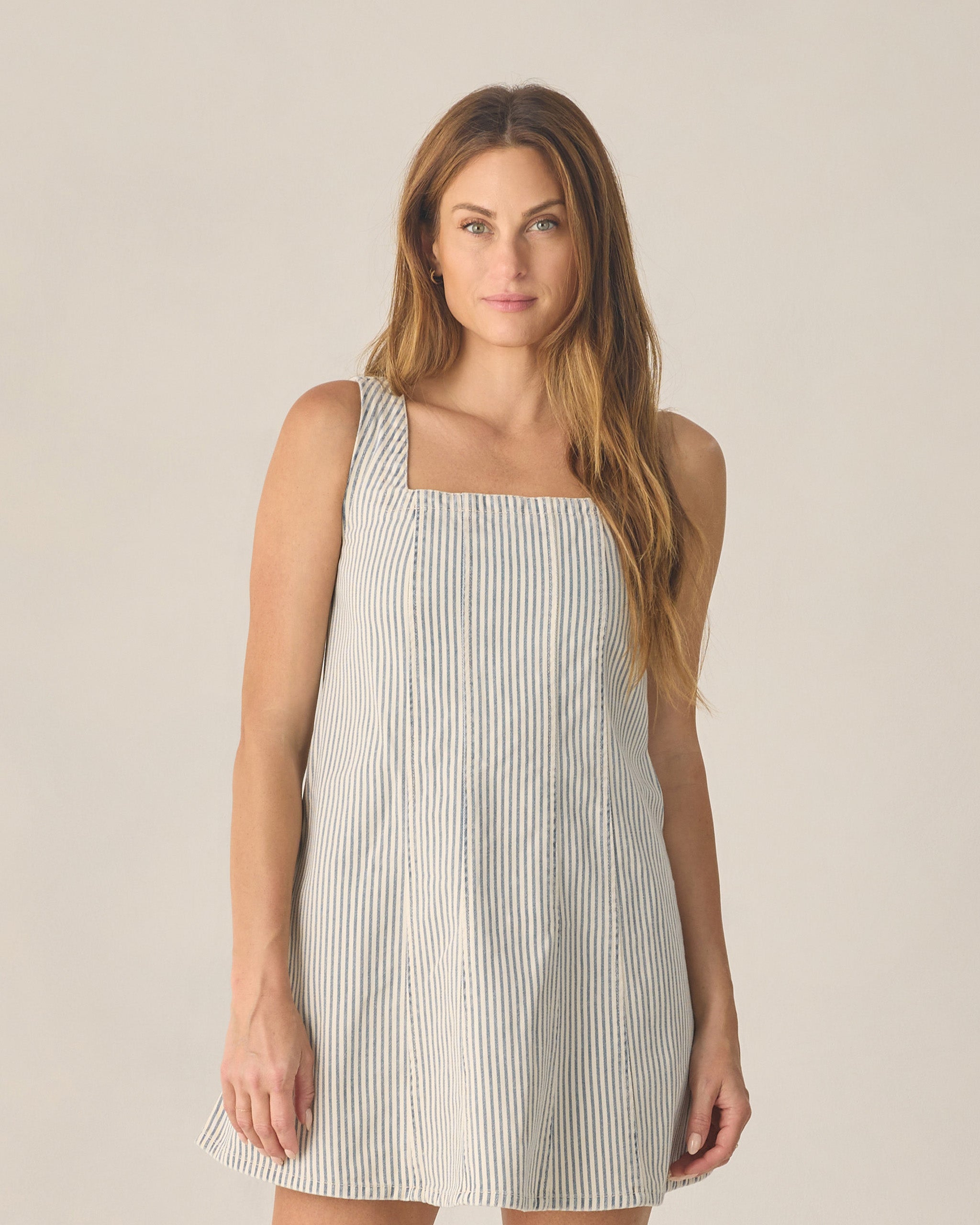Women's Maeve Mini Dress Railroad Stripe S Women's Maeve Mini Dress Railroad Stripe S