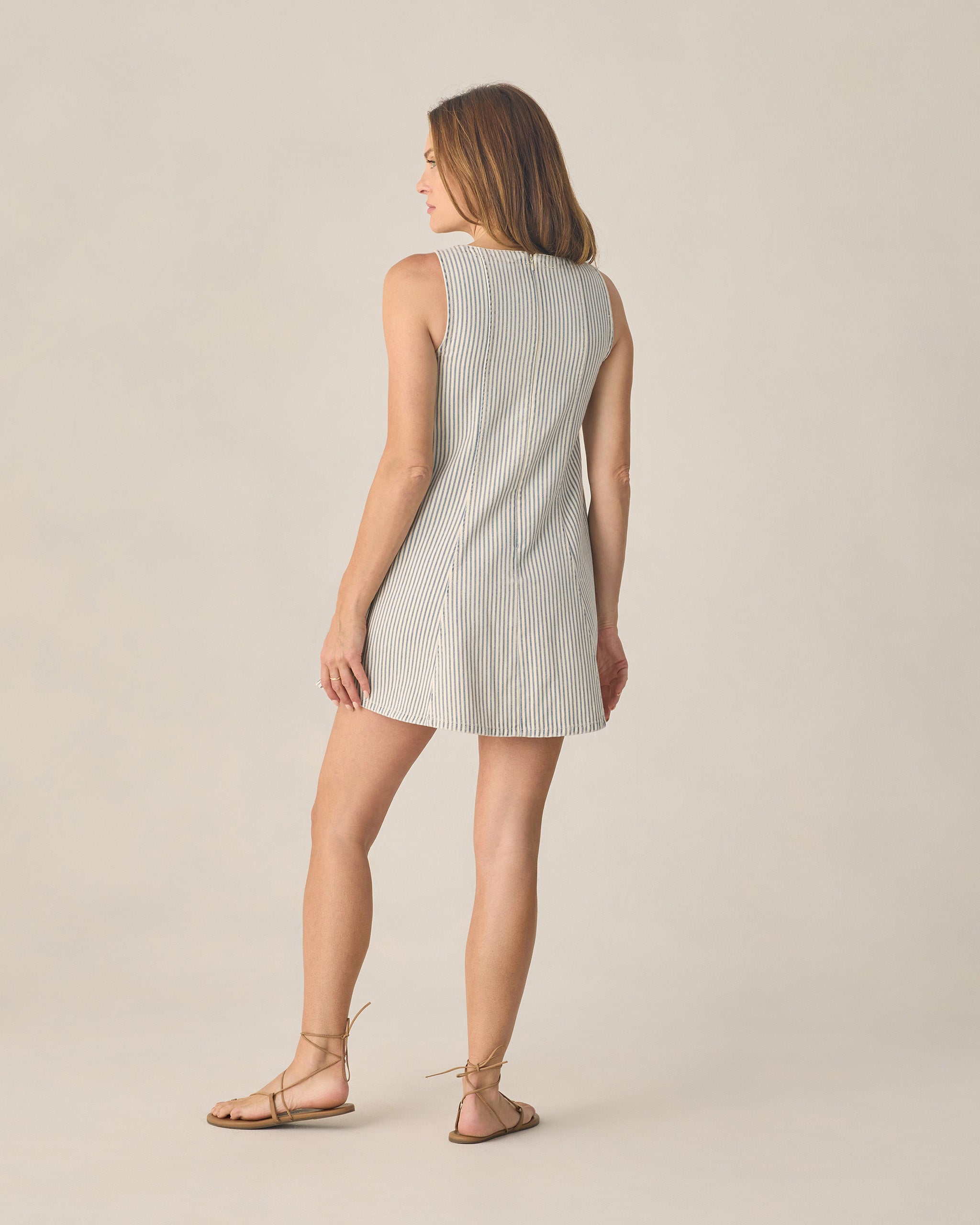 Women's Maeve Mini Dress Railroad Stripe S Women's Maeve Mini Dress Railroad Stripe S