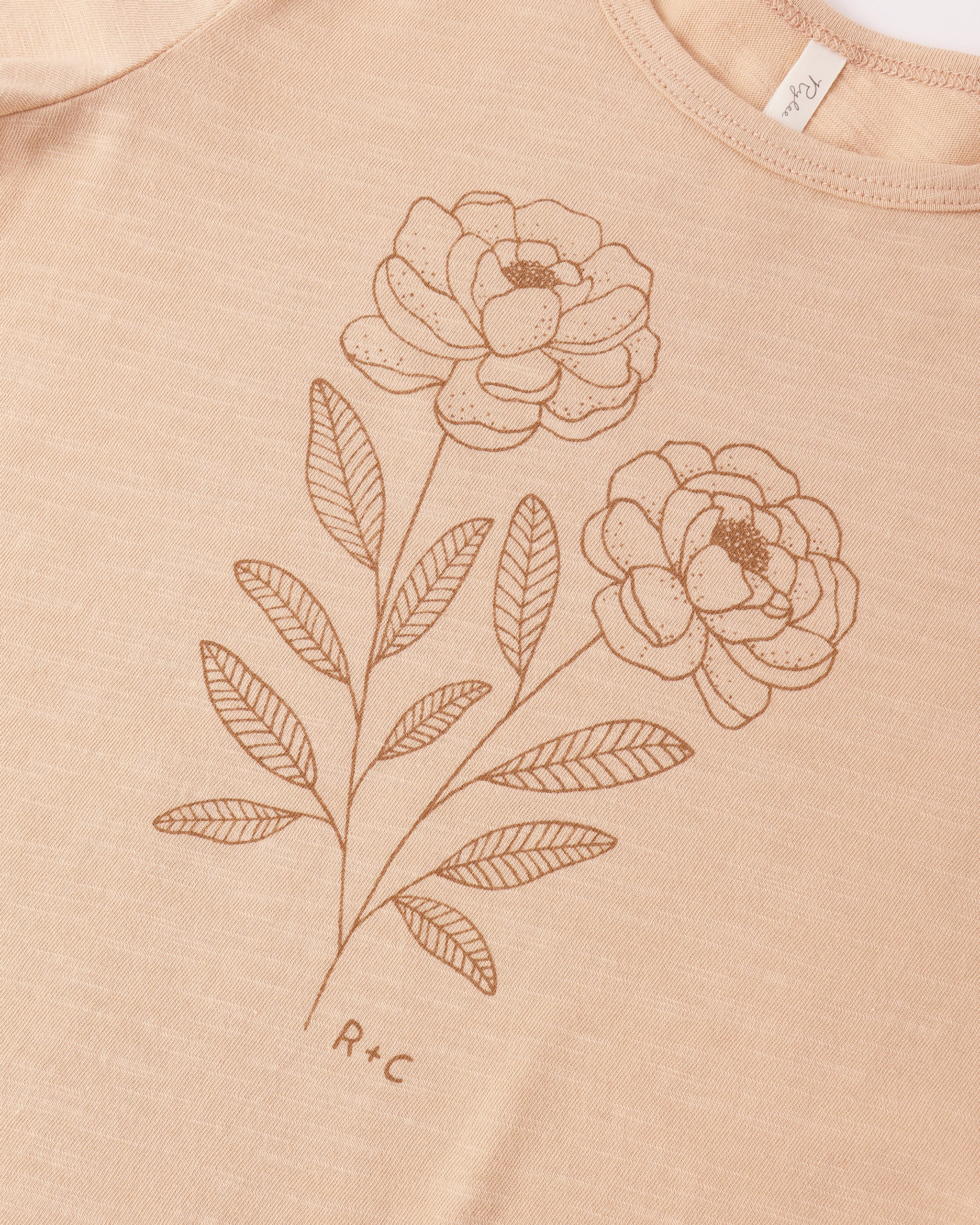 Basic Tee Peony - Rylee + Cru | Kids Clothes | Trendy Baby Clothes | Modern Infant Outfits |