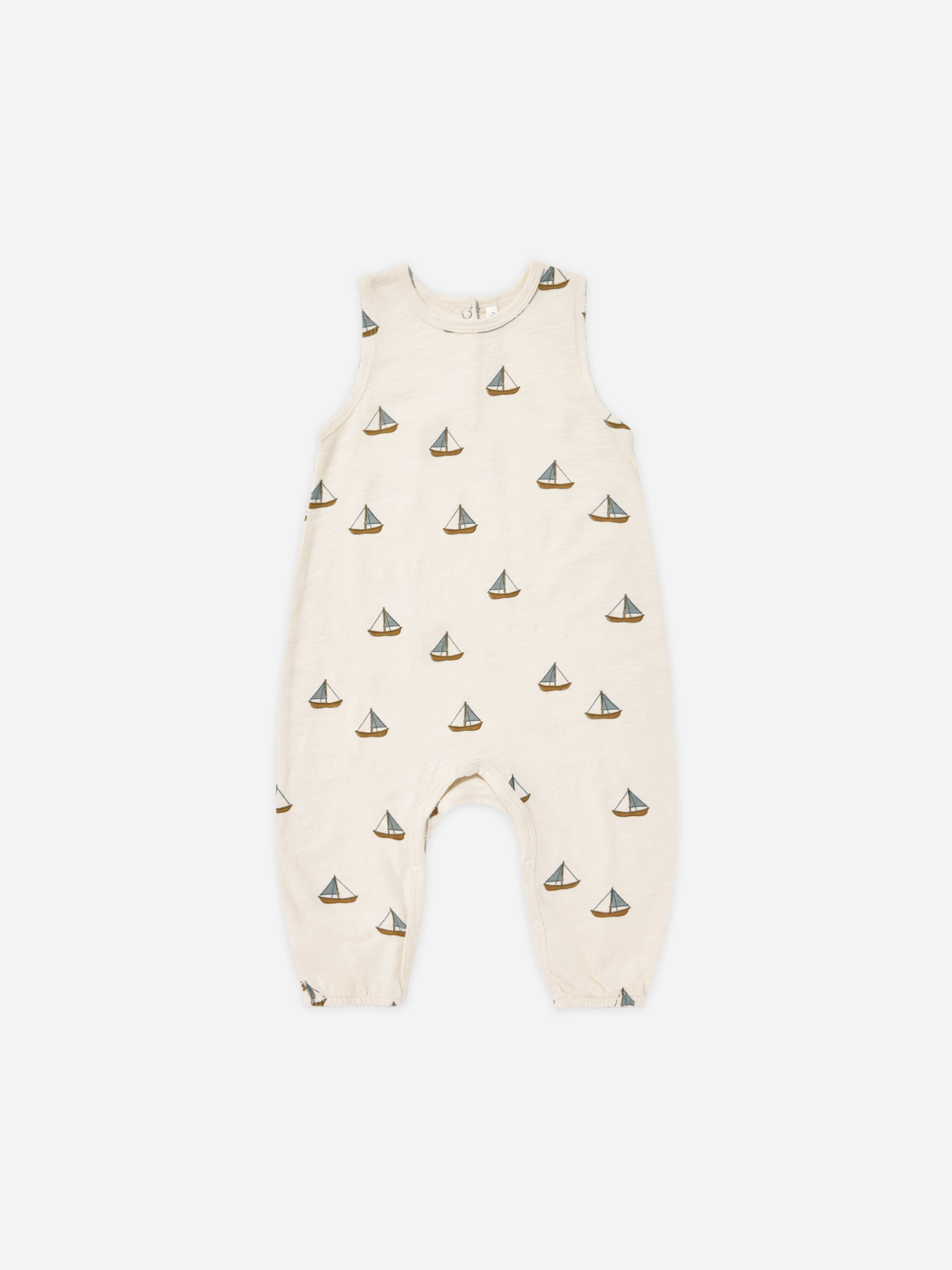 Mills Jumpsuit || Sailboats - Rylee + Cru | Kids Clothes | Trendy Baby Clothes | Modern Infant Outfits |