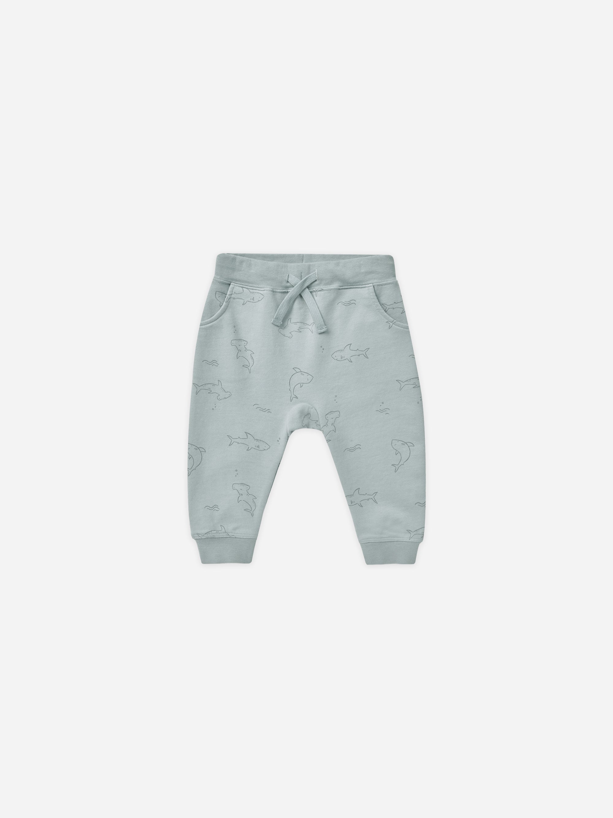 Sweatpant || Sharks - Rylee + Cru | Kids Clothes | Trendy Baby Clothes | Modern Infant Outfits |