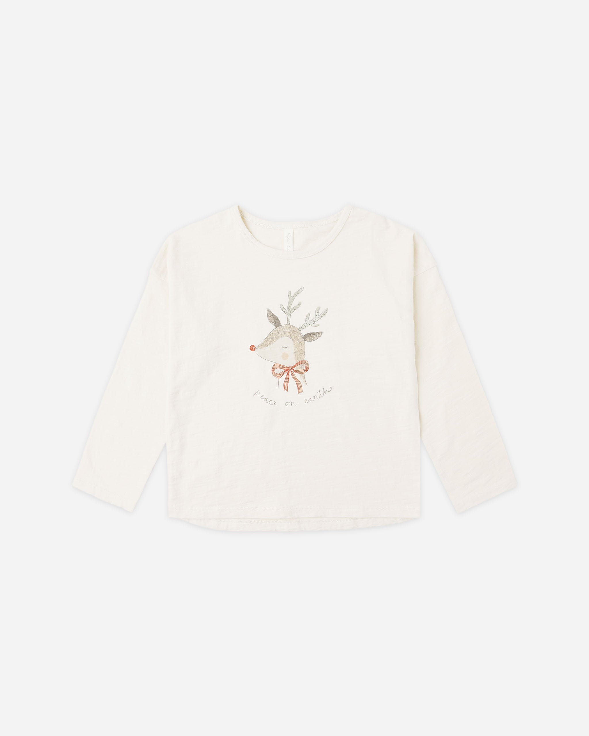 Long Sleeve Tee || Peace On Earth - Rylee + Cru | Kids Clothes | Trendy Baby Clothes | Modern Infant Outfits |