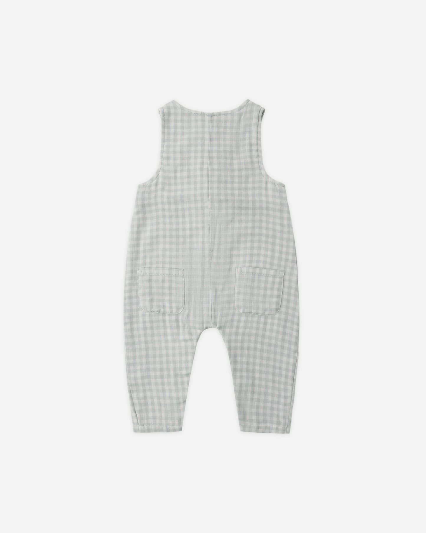 Button Jumpsuit Green Gingham - Rylee + Cru | Kids Clothes | Trendy Baby Clothes | Modern Infant Outfits |