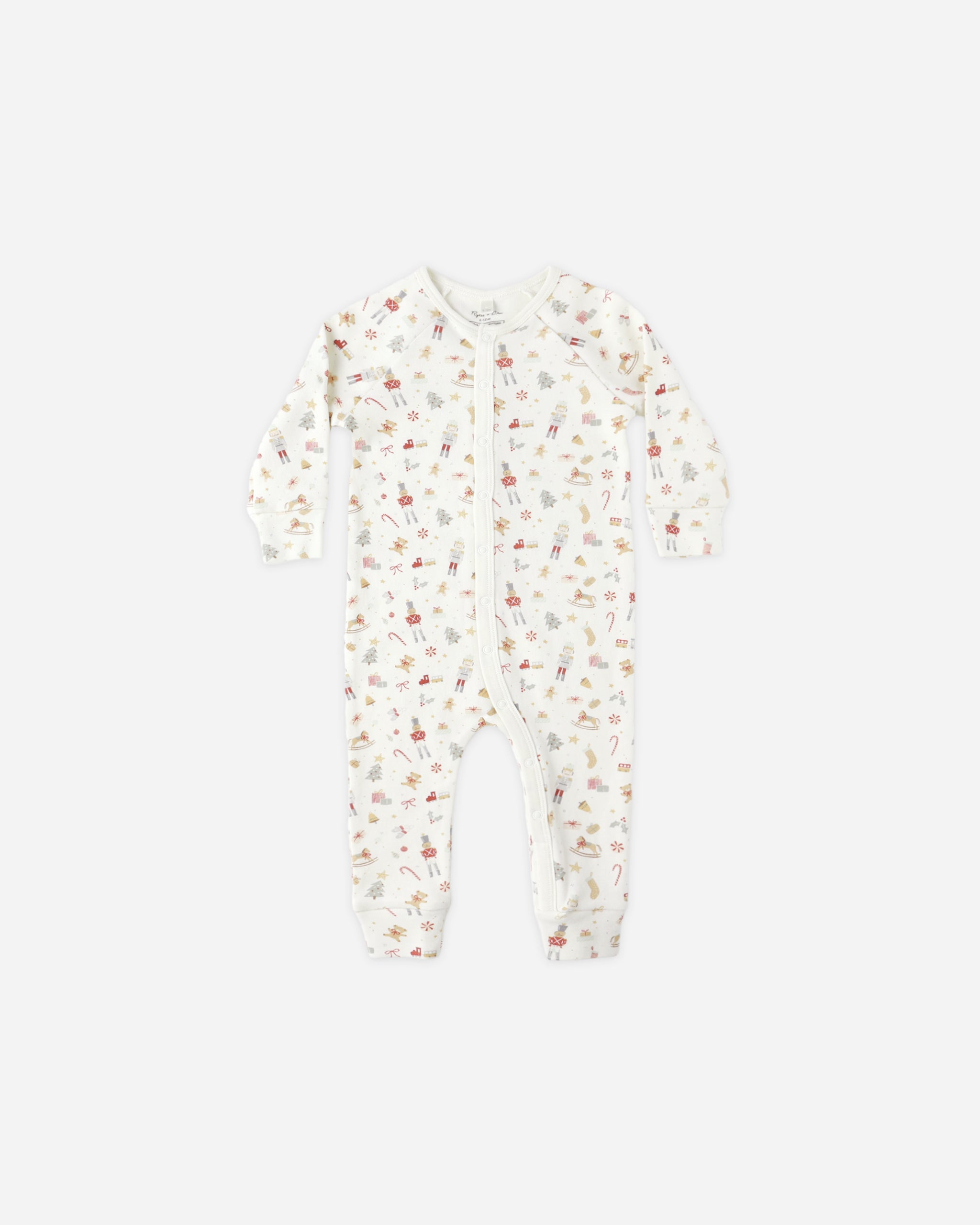 Organic Long John Pajamas || Festive - Rylee + Cru | Kids Clothes | Trendy Baby Clothes | Modern Infant Outfits |