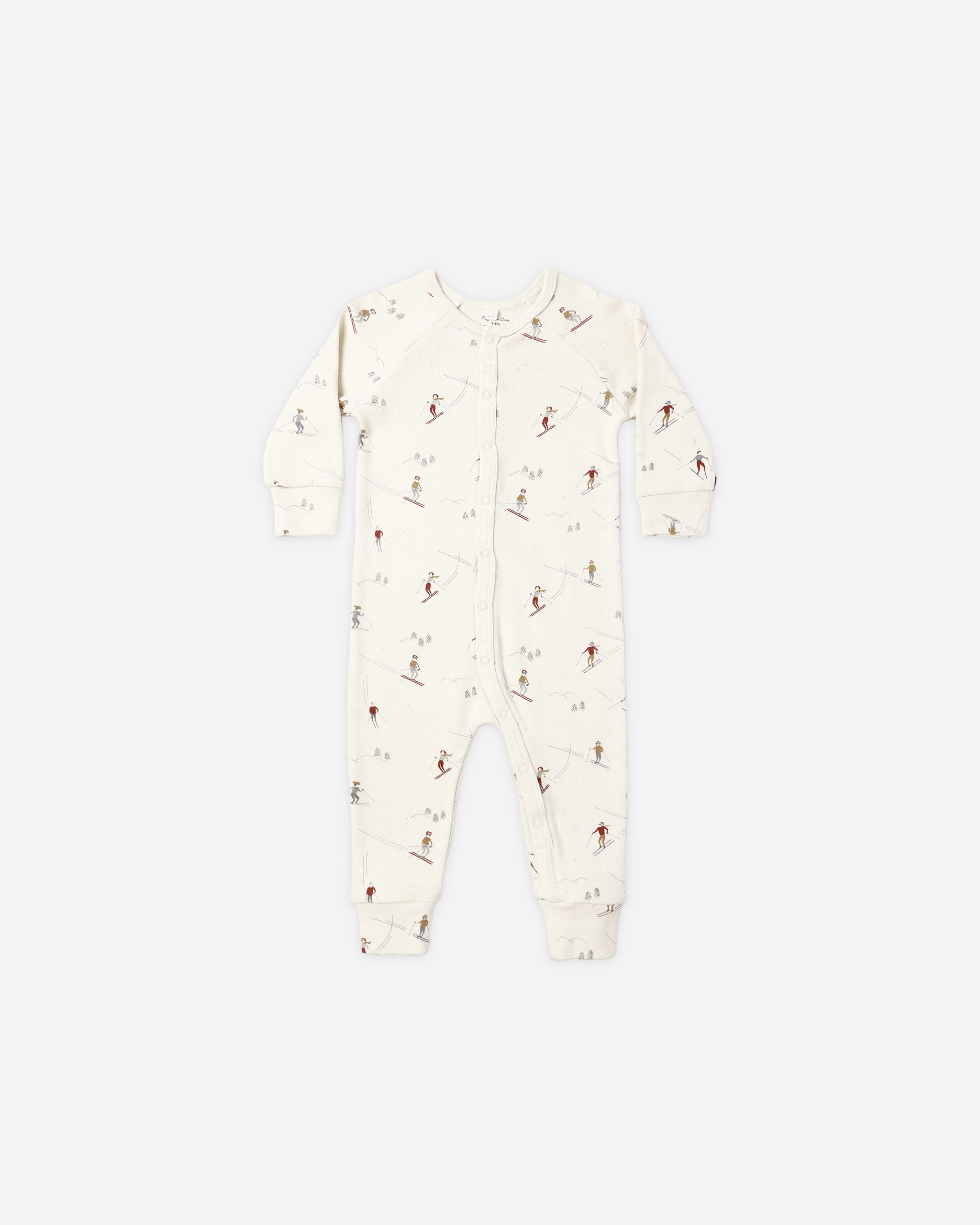 Organic Long John Pajamas || Skiers - Rylee + Cru | Kids Clothes | Trendy Baby Clothes | Modern Infant Outfits |