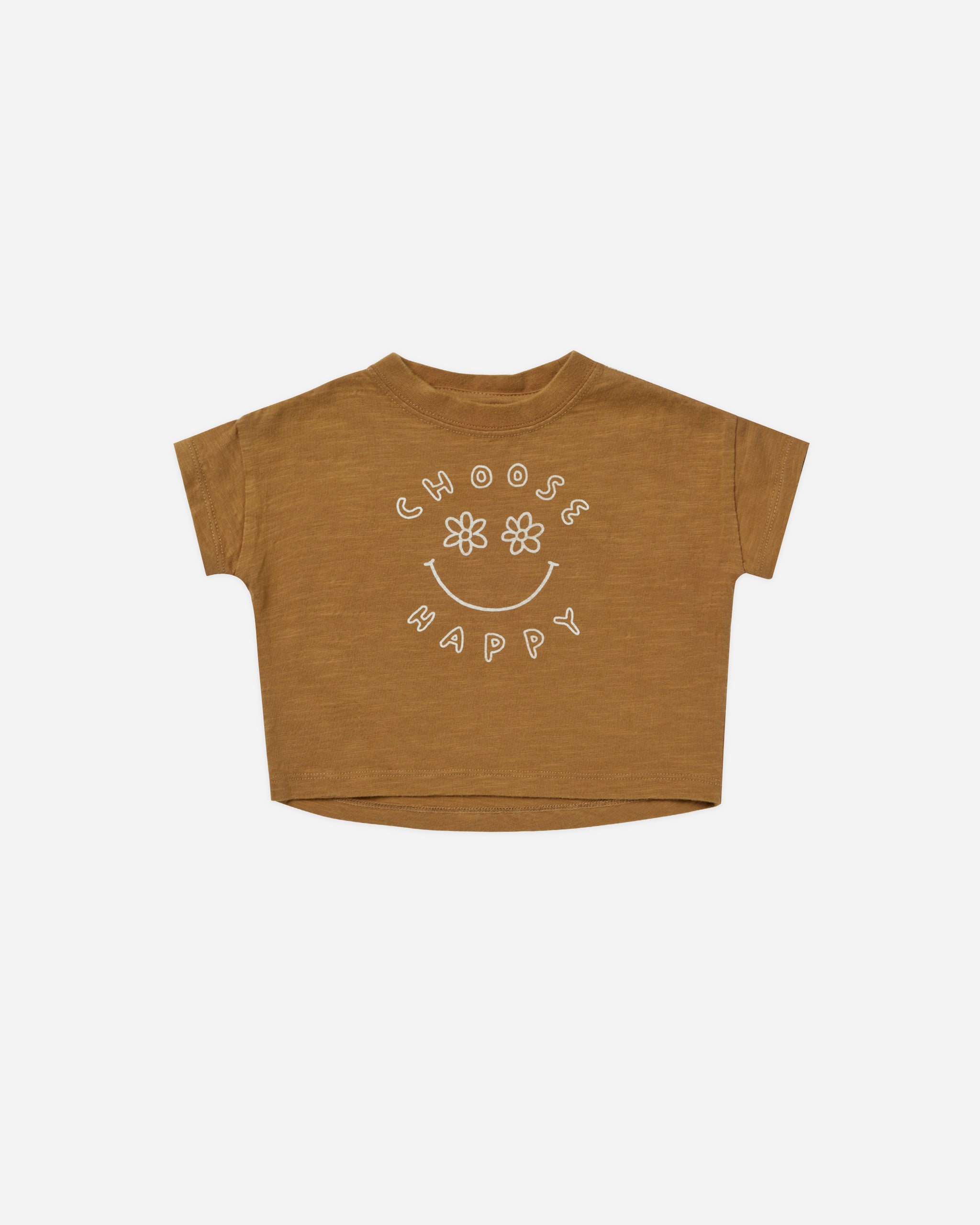 Boxy Tee || Choose Happy - Rylee + Cru | Kids Clothes | Trendy Baby Clothes | Modern Infant Outfits |
