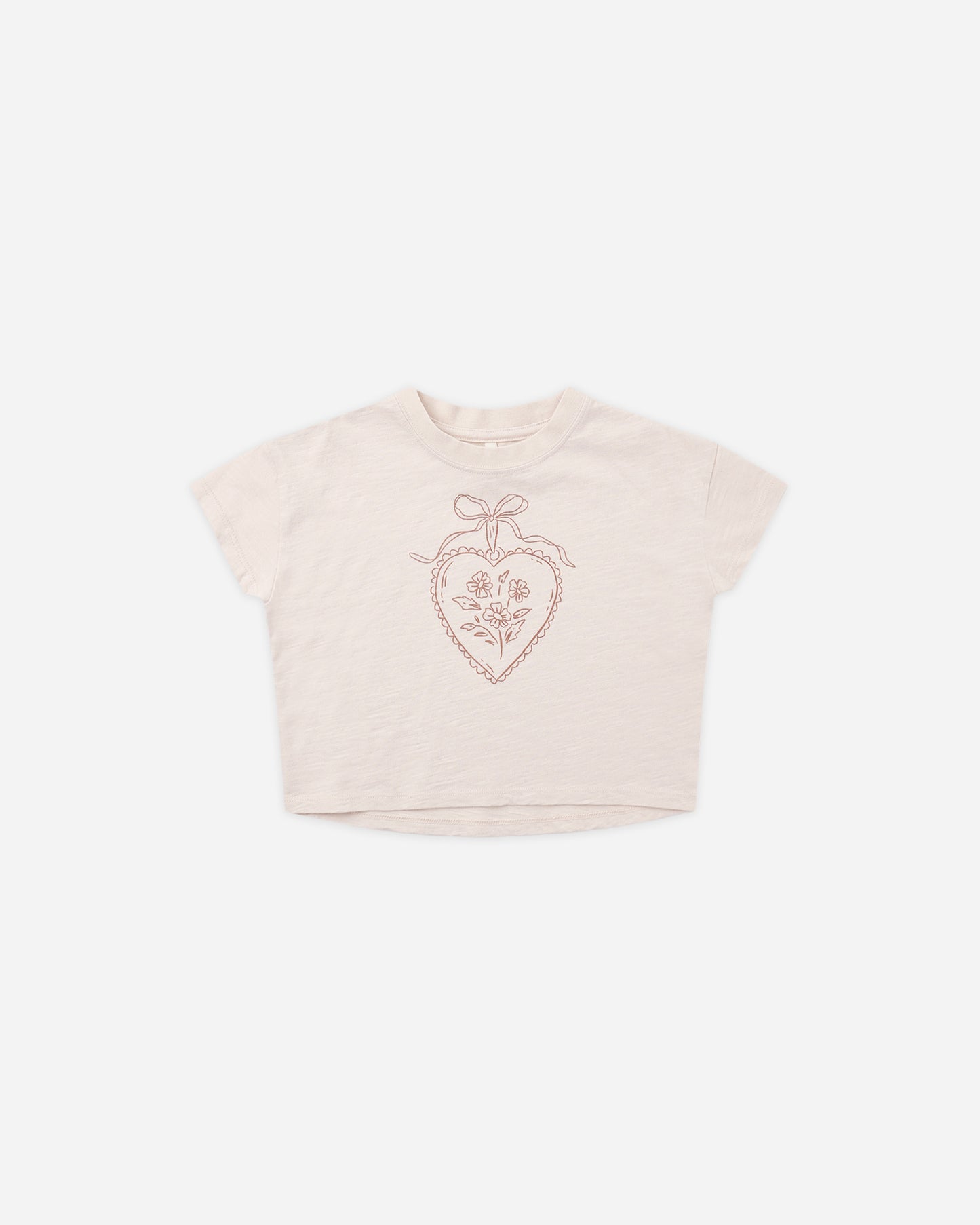 Boxy Tee Heart Locket - Rylee + Cru | Kids Clothes | Trendy Baby Clothes | Modern Infant Outfits |