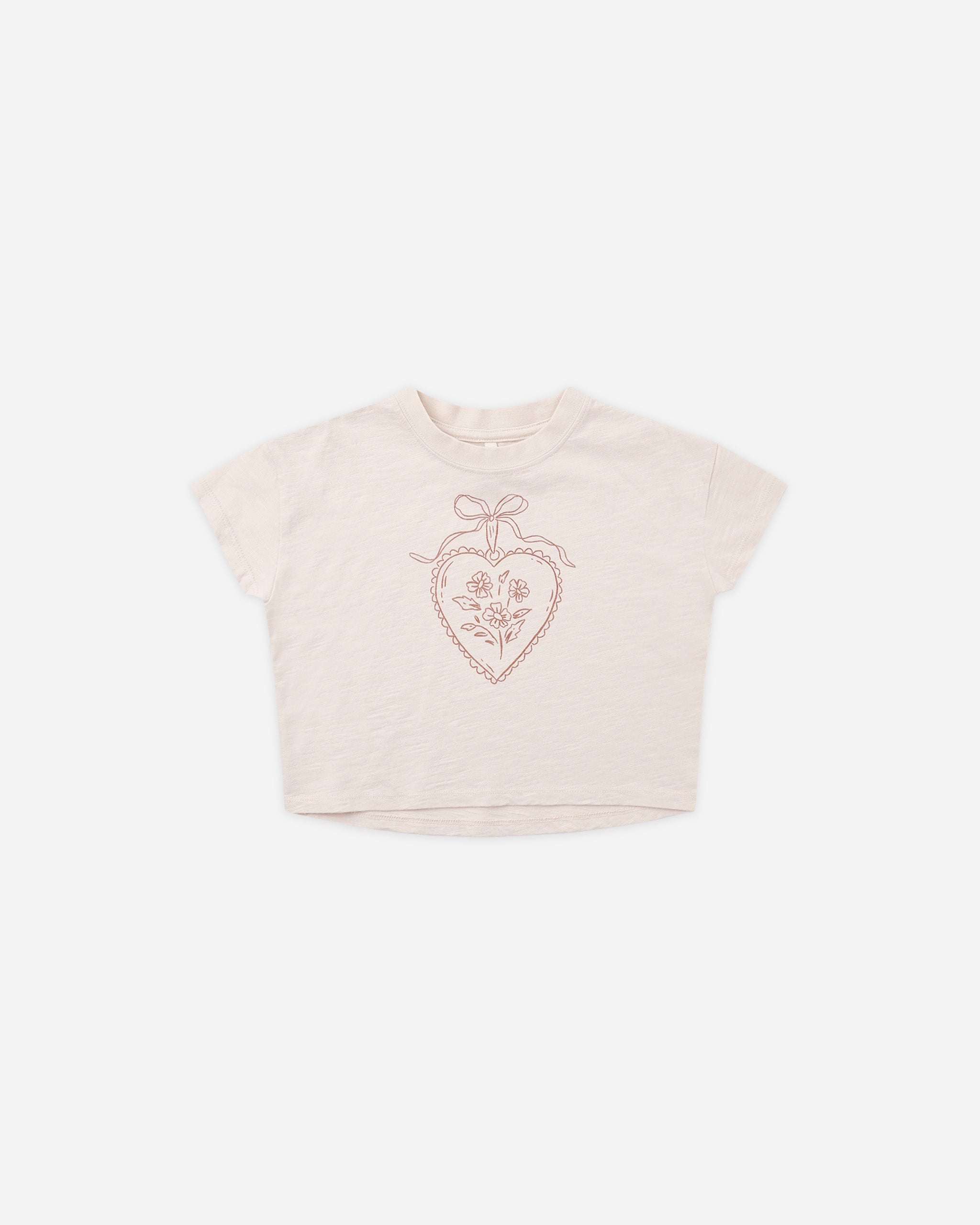 Boxy Tee Heart Locket - Rylee + Cru | Kids Clothes | Trendy Baby Clothes | Modern Infant Outfits |