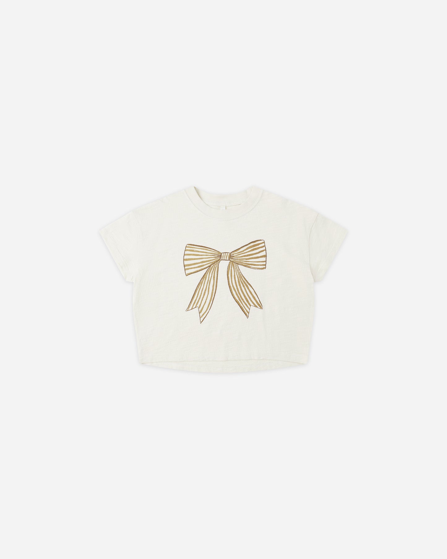 Boxy Tee || Bow - Rylee + Cru | Kids Clothes | Trendy Baby Clothes | Modern Infant Outfits |