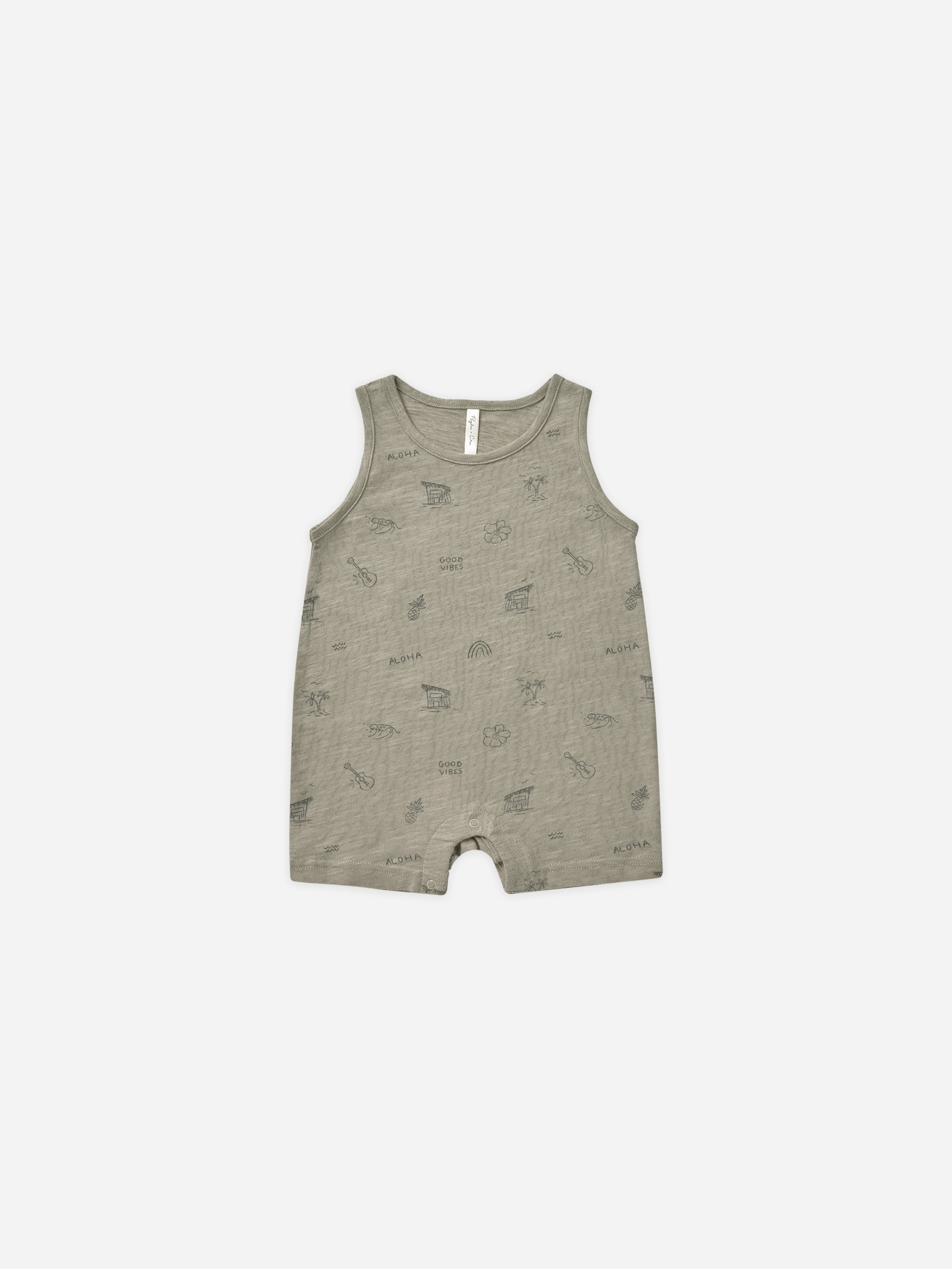 Sleeveless One-Piece || Hawaii - Rylee + Cru | Kids Clothes | Trendy Baby Clothes | Modern Infant Outfits |