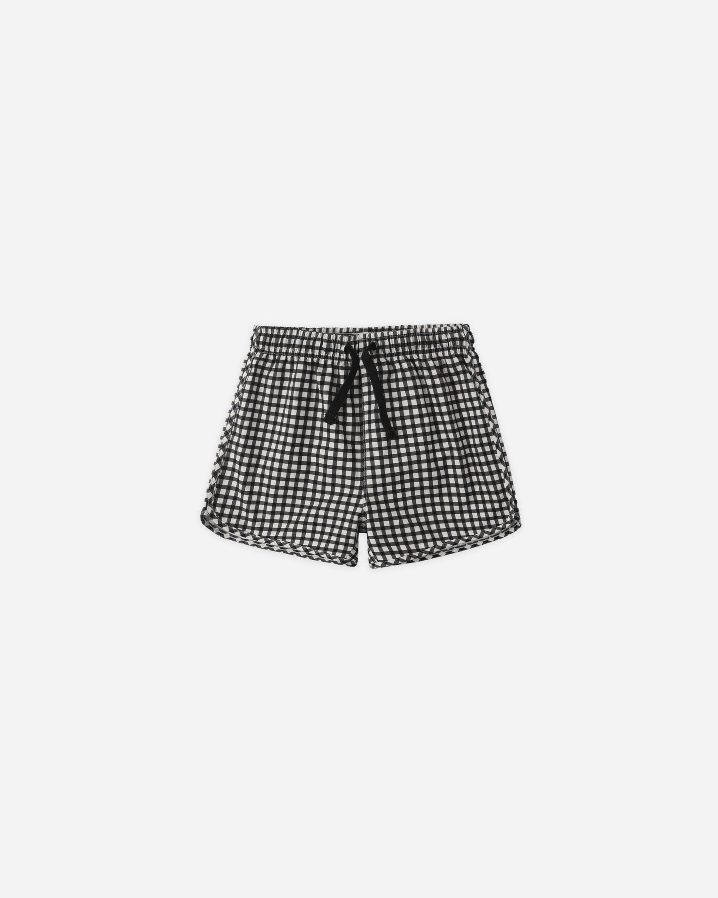 Swim Trunk Black Gingham - Rylee + Cru | Kids Clothes | Trendy Baby Clothes | Modern Infant Outfits |