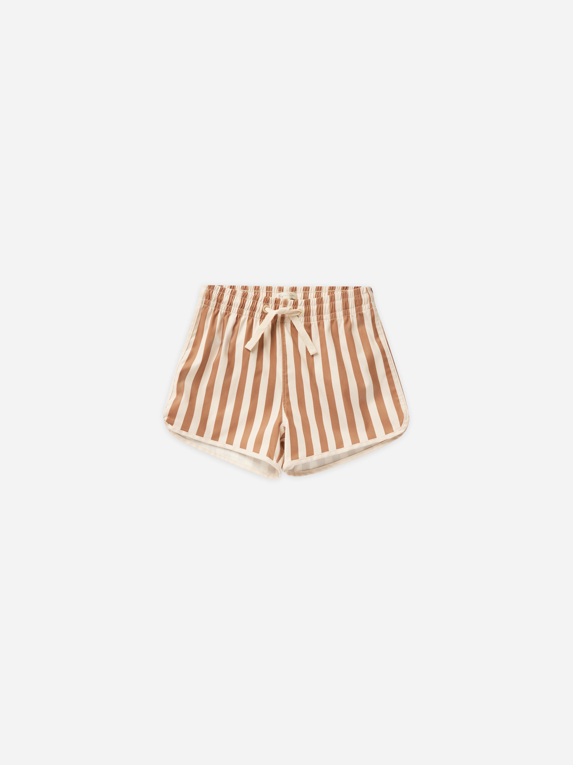 Swim Trunk || Clay Stripe - Rylee + Cru | Kids Clothes | Trendy Baby Clothes | Modern Infant Outfits |
