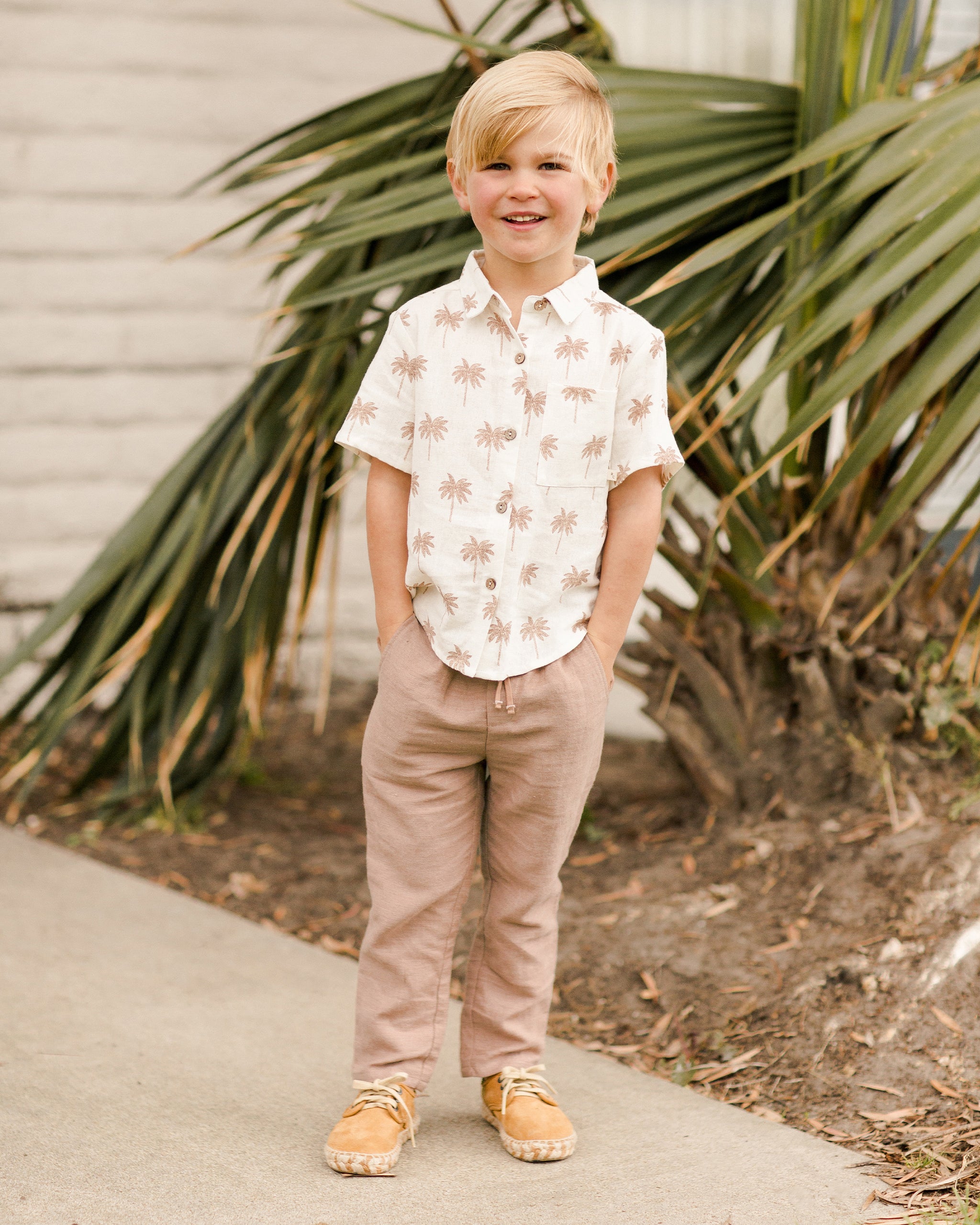 Ethan Trouser || Clay - Rylee + Cru | Kids Clothes | Trendy Baby Clothes | Modern Infant Outfits |
