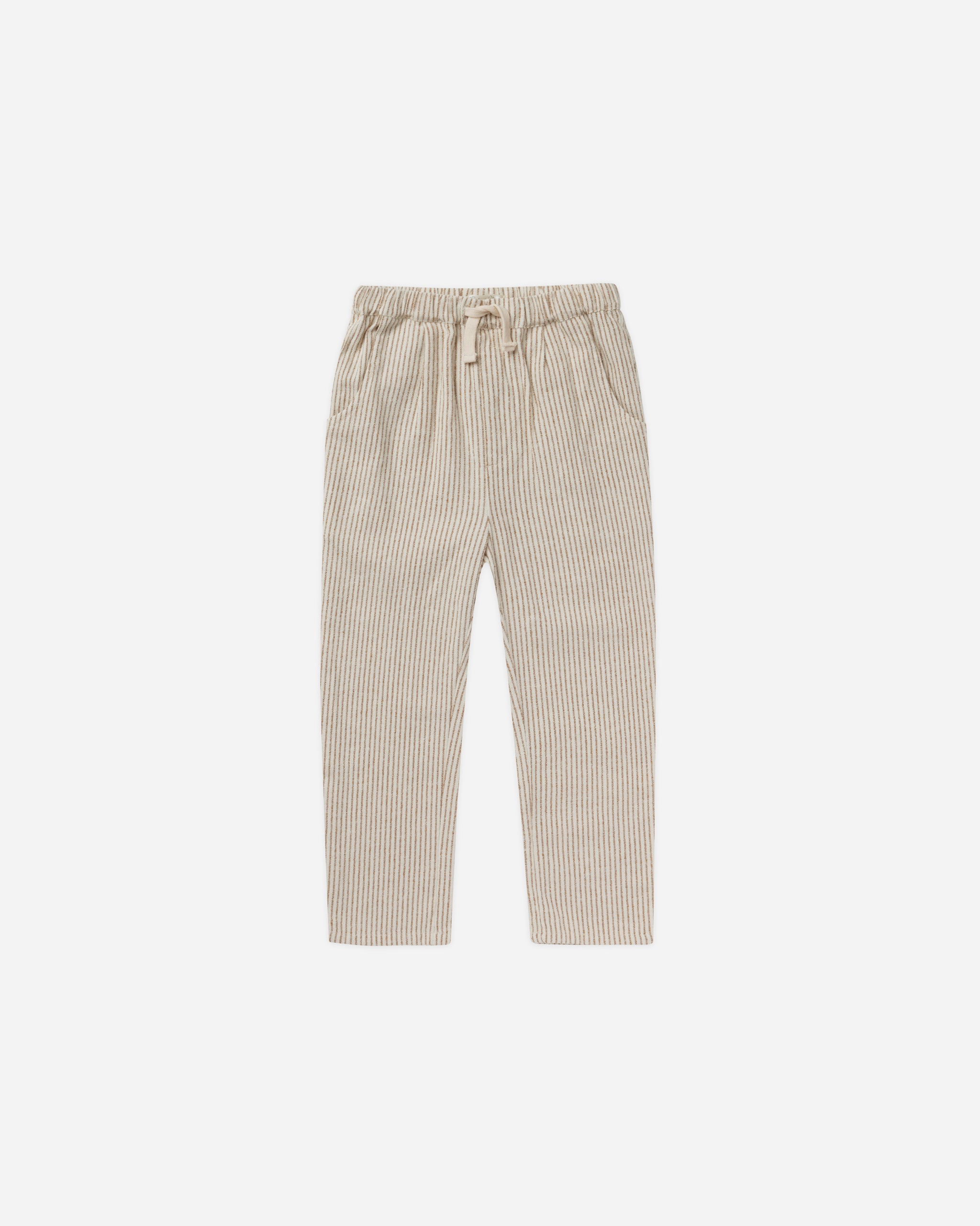 Ethan Trouser || Brass Pinstripe - Rylee + Cru | Kids Clothes | Trendy Baby Clothes | Modern Infant Outfits |