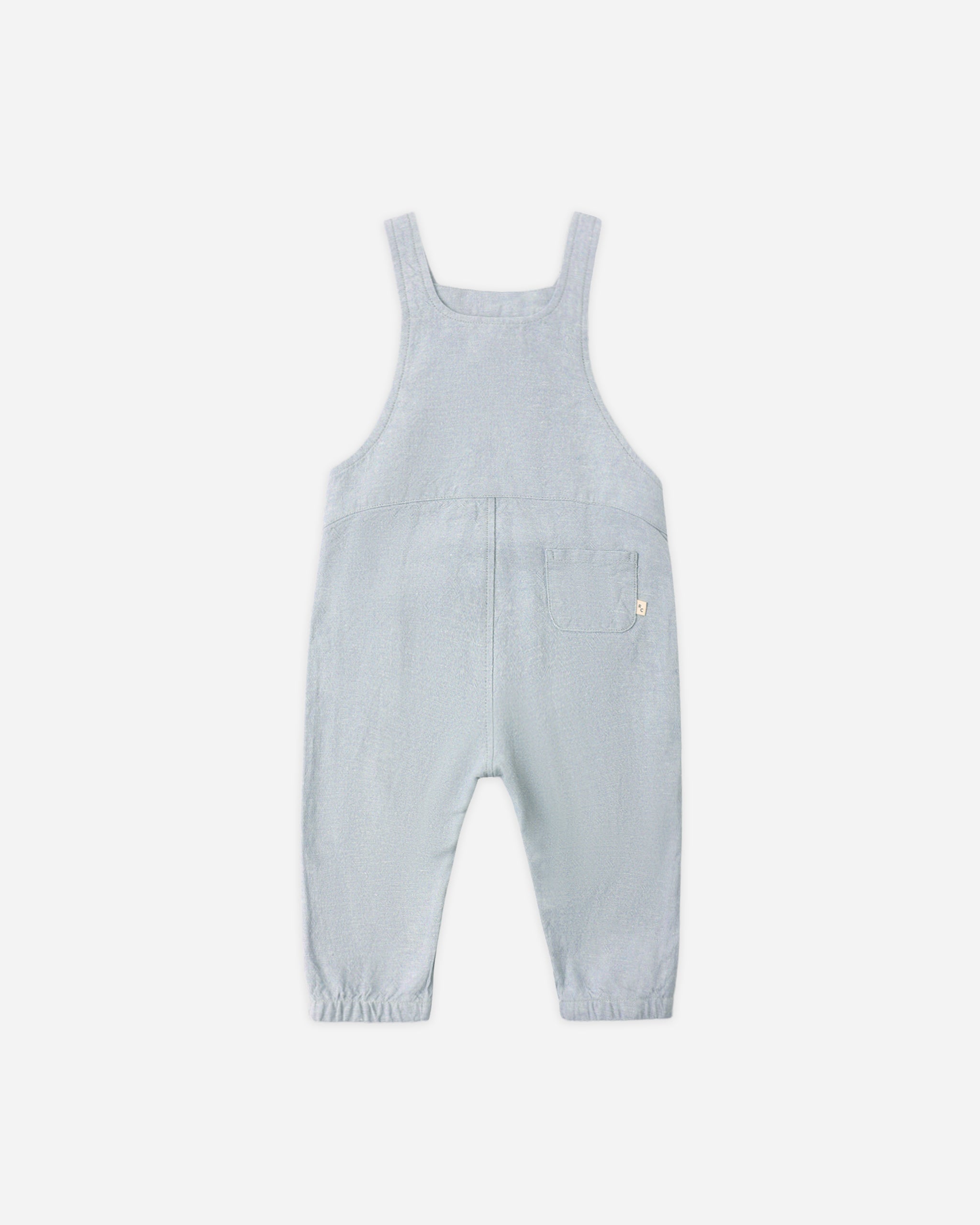 Baby Overall Heathered Light Blue - Rylee + Cru | Kids Clothes | Trendy Baby Clothes | Modern Infant Outfits |