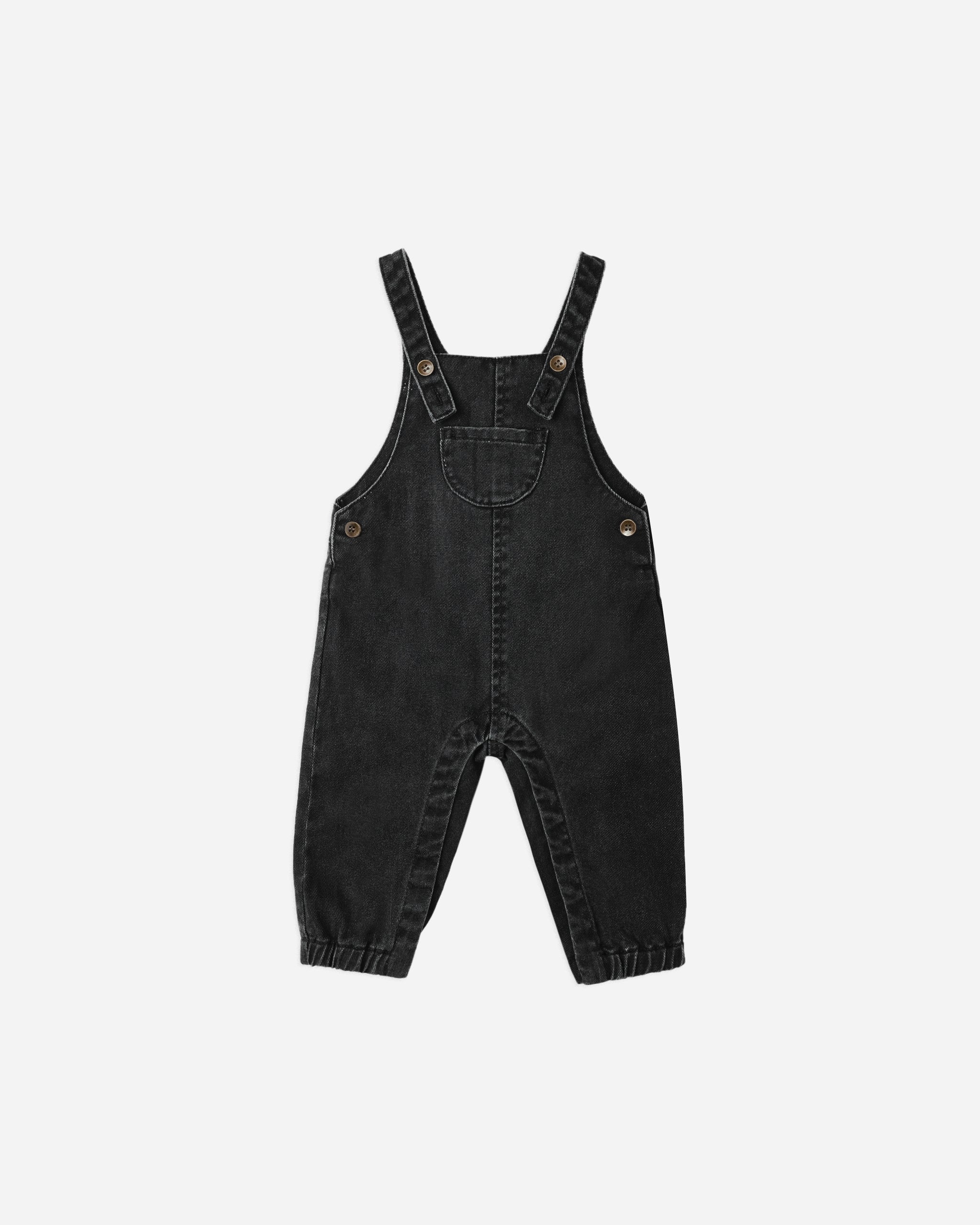 Baby Overalls || Washed Black - Rylee + Cru | Kids Clothes | Trendy Baby Clothes | Modern Infant Outfits |