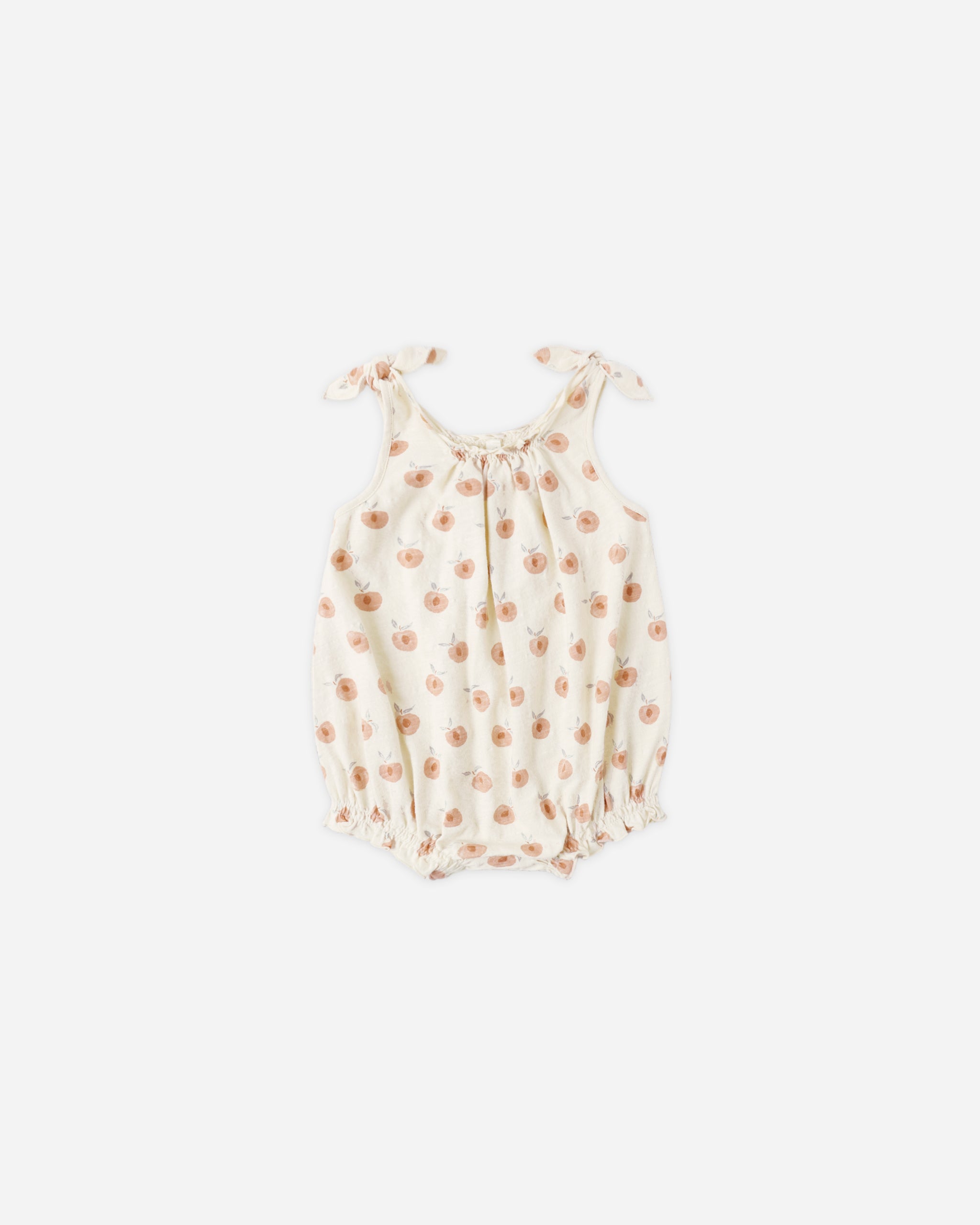 Shoulder Tie Bubble Peaches - Rylee + Cru | Kids Clothes | Trendy Baby Clothes | Modern Infant Outfits |
