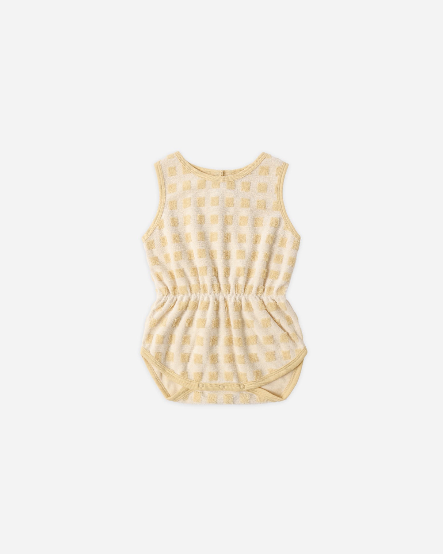 Cinch Playsuit Butterscotch Grid