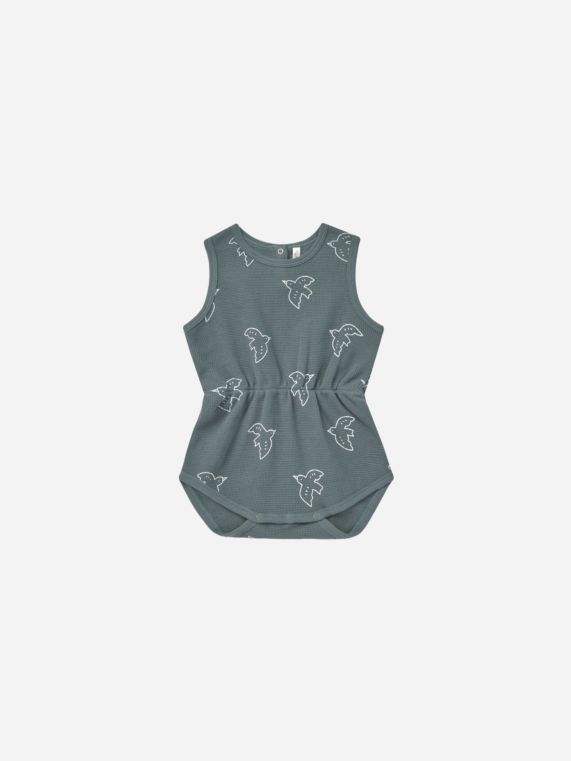 Cinch Playsuit || Birds - Rylee + Cru | Kids Clothes | Trendy Baby Clothes | Modern Infant Outfits |