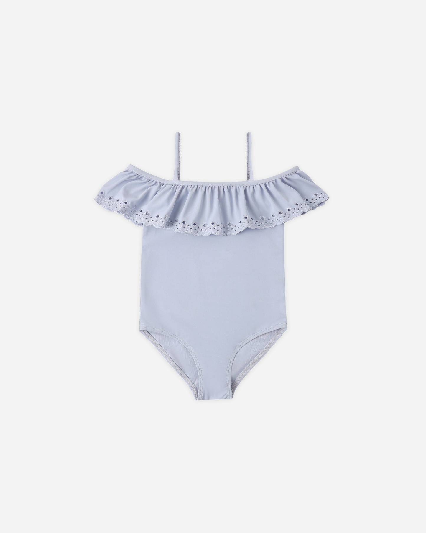 Off-The-Shoulder One-Piece Periwinkle - Rylee + Cru | Kids Clothes | Trendy Baby Clothes | Modern Infant Outfits |