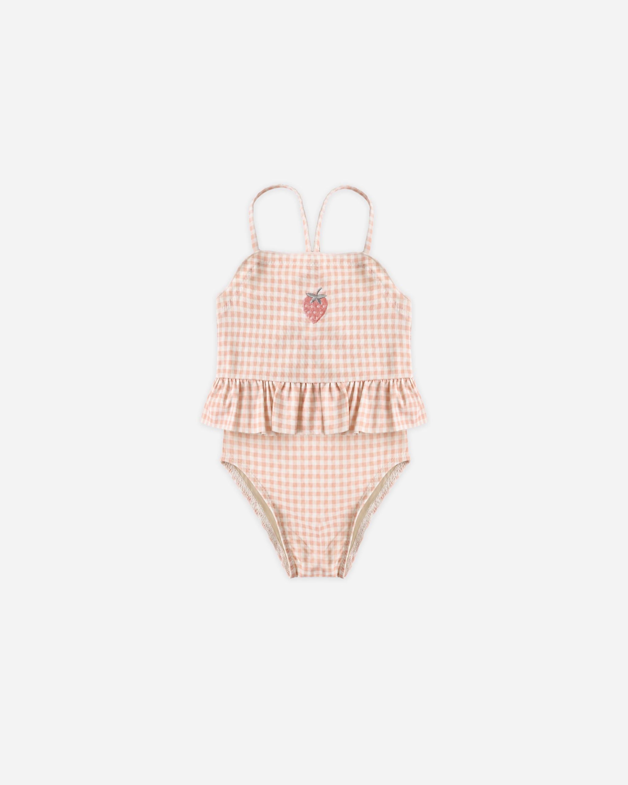 Tori Skirted One-Piece Petal Gingham - Rylee + Cru | Kids Clothes | Trendy Baby Clothes | Modern Infant Outfits |