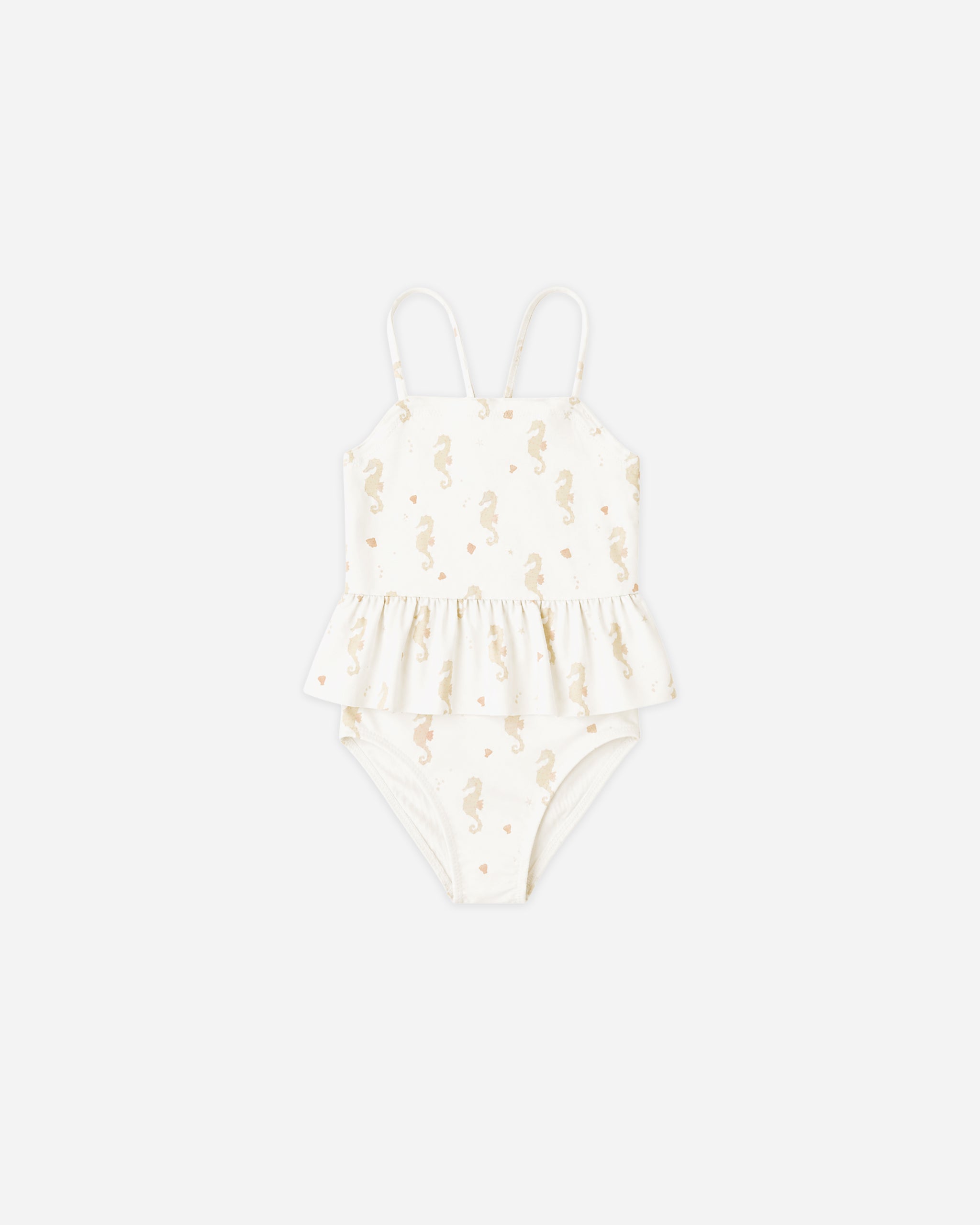 Tori Skirted One-Piece Seahorses - Rylee + Cru | Kids Clothes | Trendy Baby Clothes | Modern Infant Outfits |