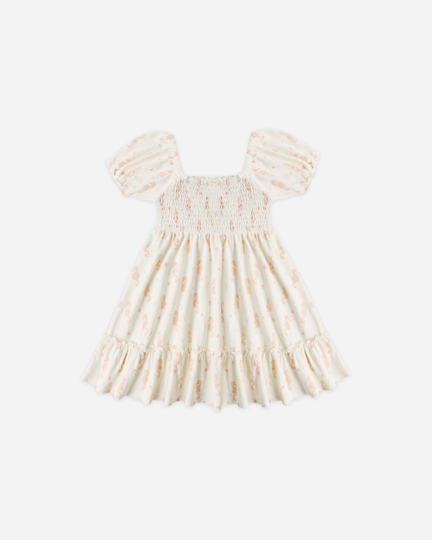 Sage Jersey Dress Seahorses - Rylee + Cru | Kids Clothes | Trendy Baby Clothes | Modern Infant Outfits |