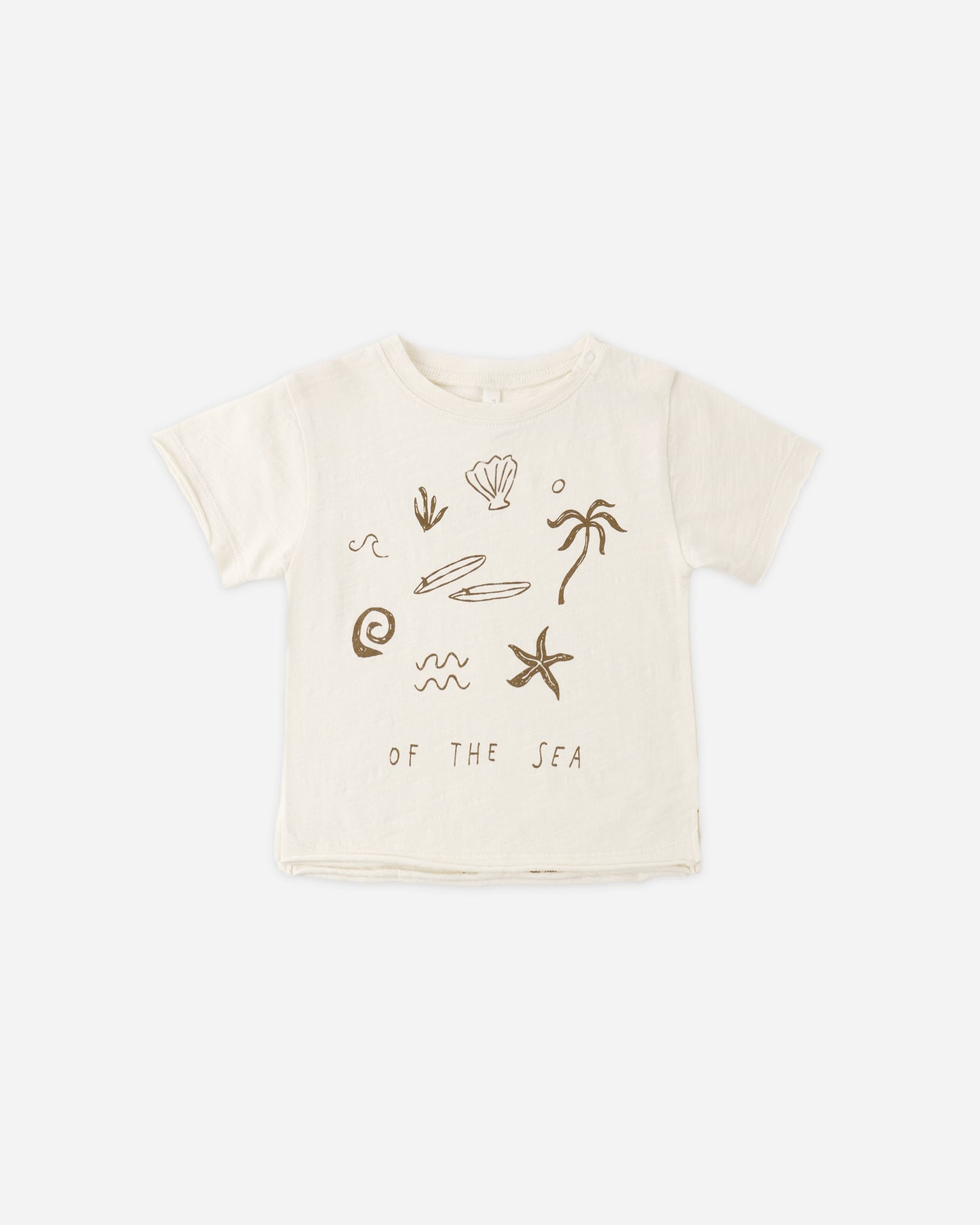 Raw Edge Tee Of The Sea - Rylee + Cru | Kids Clothes | Trendy Baby Clothes | Modern Infant Outfits |