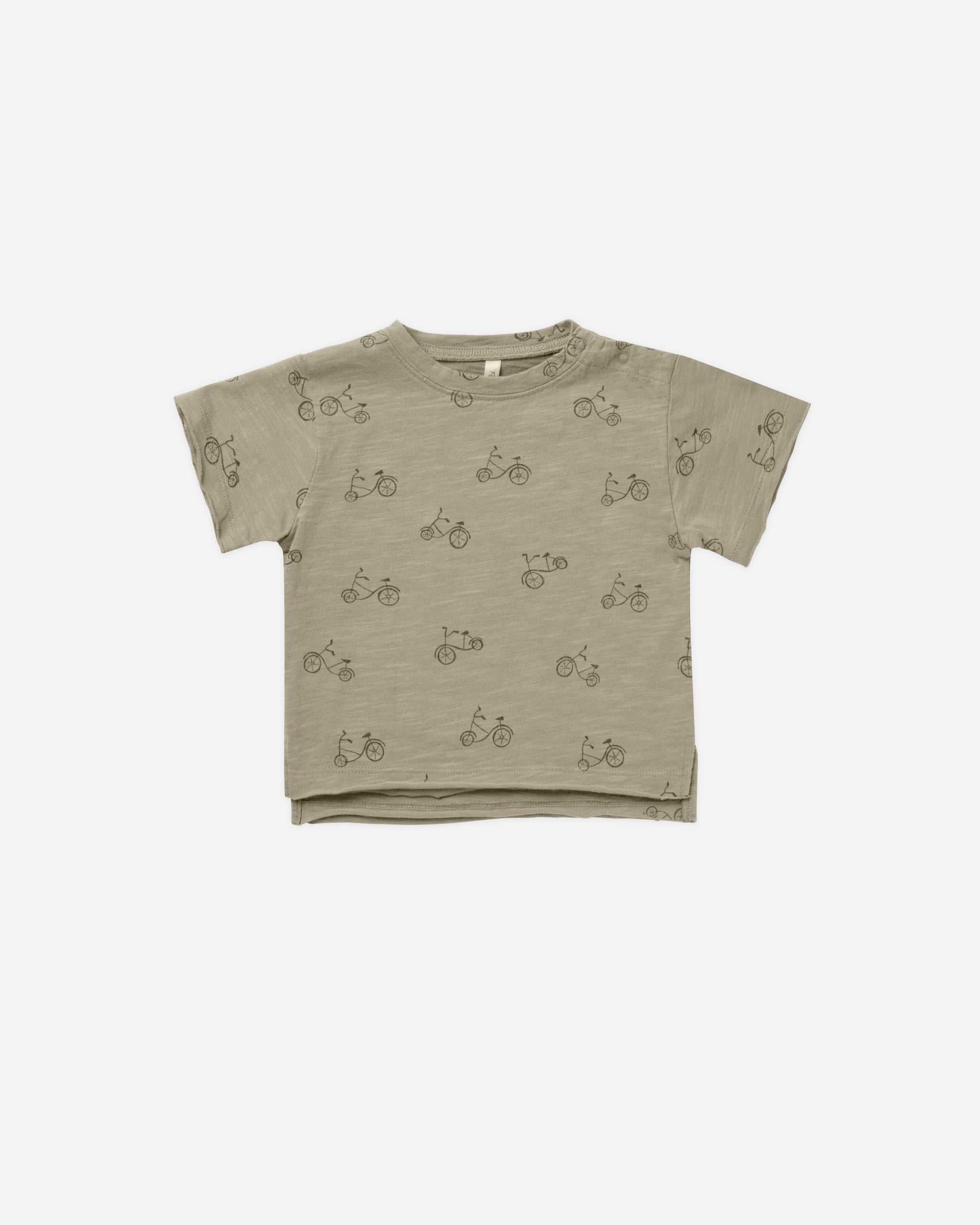 Raw Edge Tee || Bikes - Rylee + Cru | Kids Clothes | Trendy Baby Clothes | Modern Infant Outfits |
