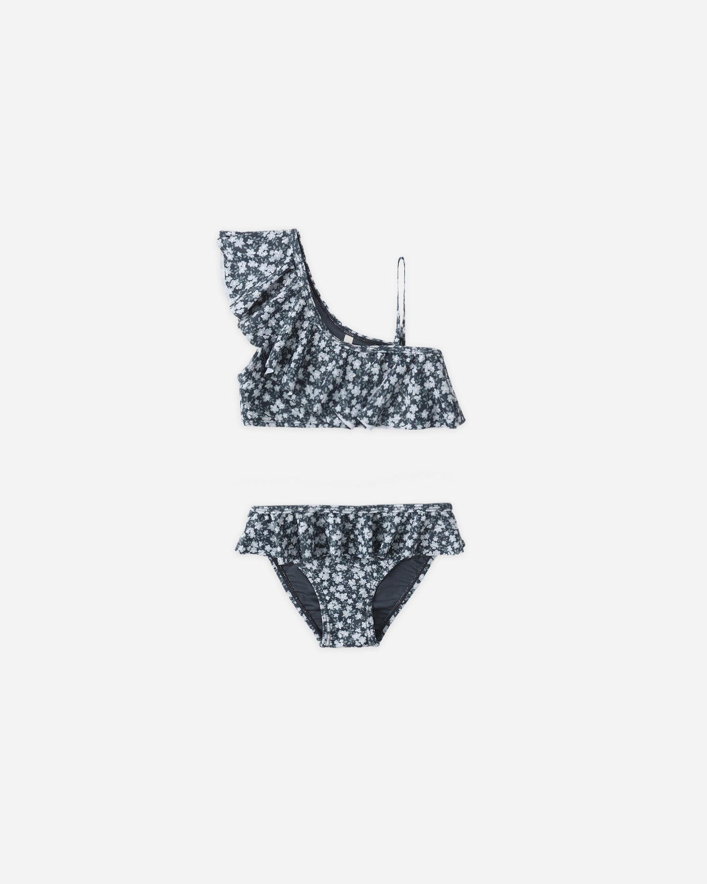 Skirted Bikini Navy Floral - Rylee + Cru | Kids Clothes | Trendy Baby Clothes | Modern Infant Outfits |