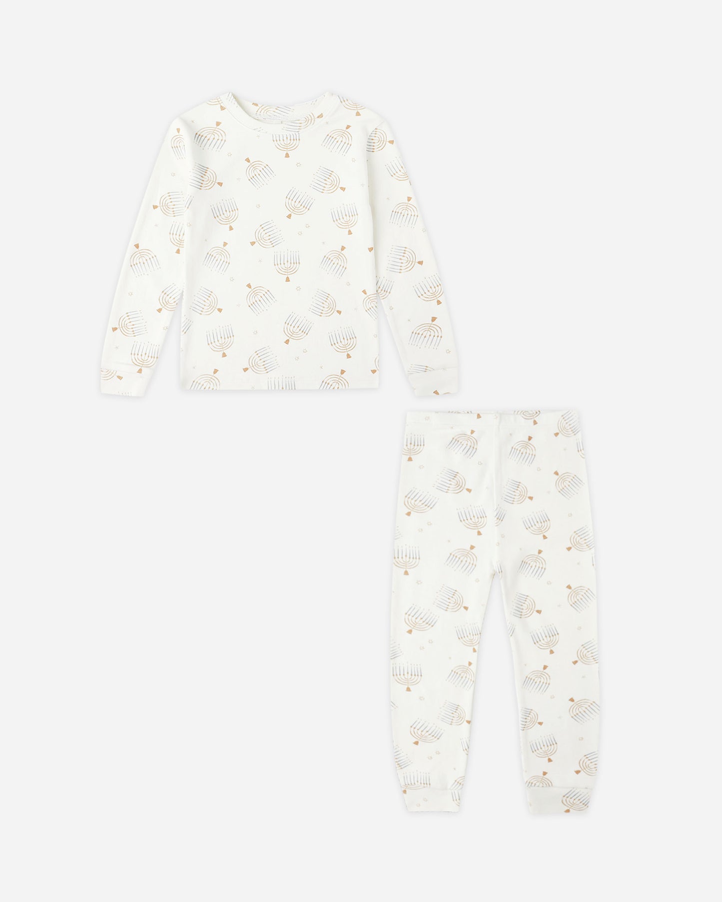 Organic Long Sleeve Pajama Set || Hanukkah - Rylee + Cru | Kids Clothes | Trendy Baby Clothes | Modern Infant Outfits |
