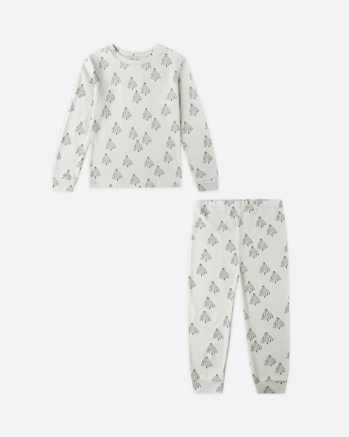 Organic Long Sleeve Pajama Set || Trees - Rylee + Cru | Kids Clothes | Trendy Baby Clothes | Modern Infant Outfits |