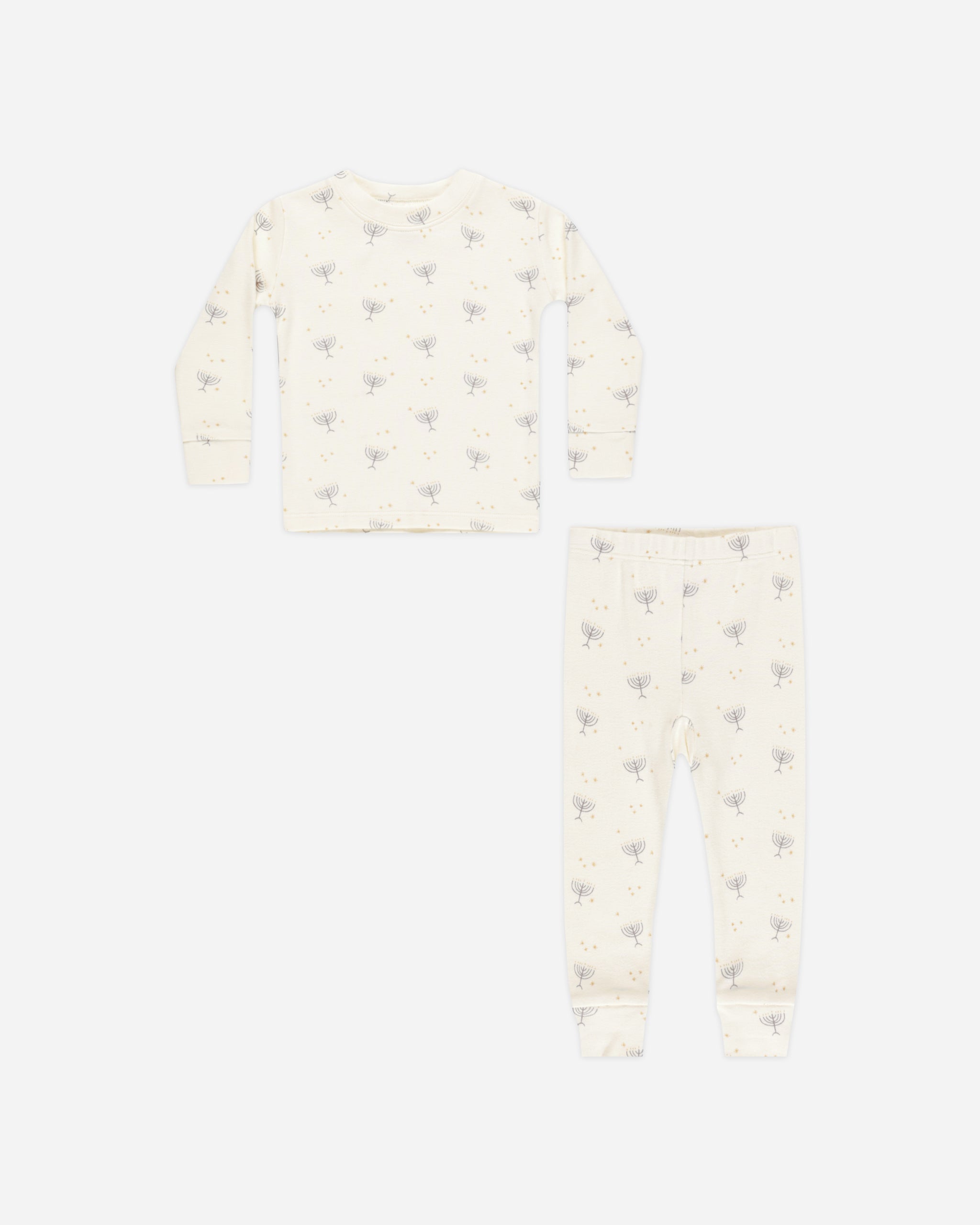 Organic Long Sleeve Pajama Set || Hanukkah