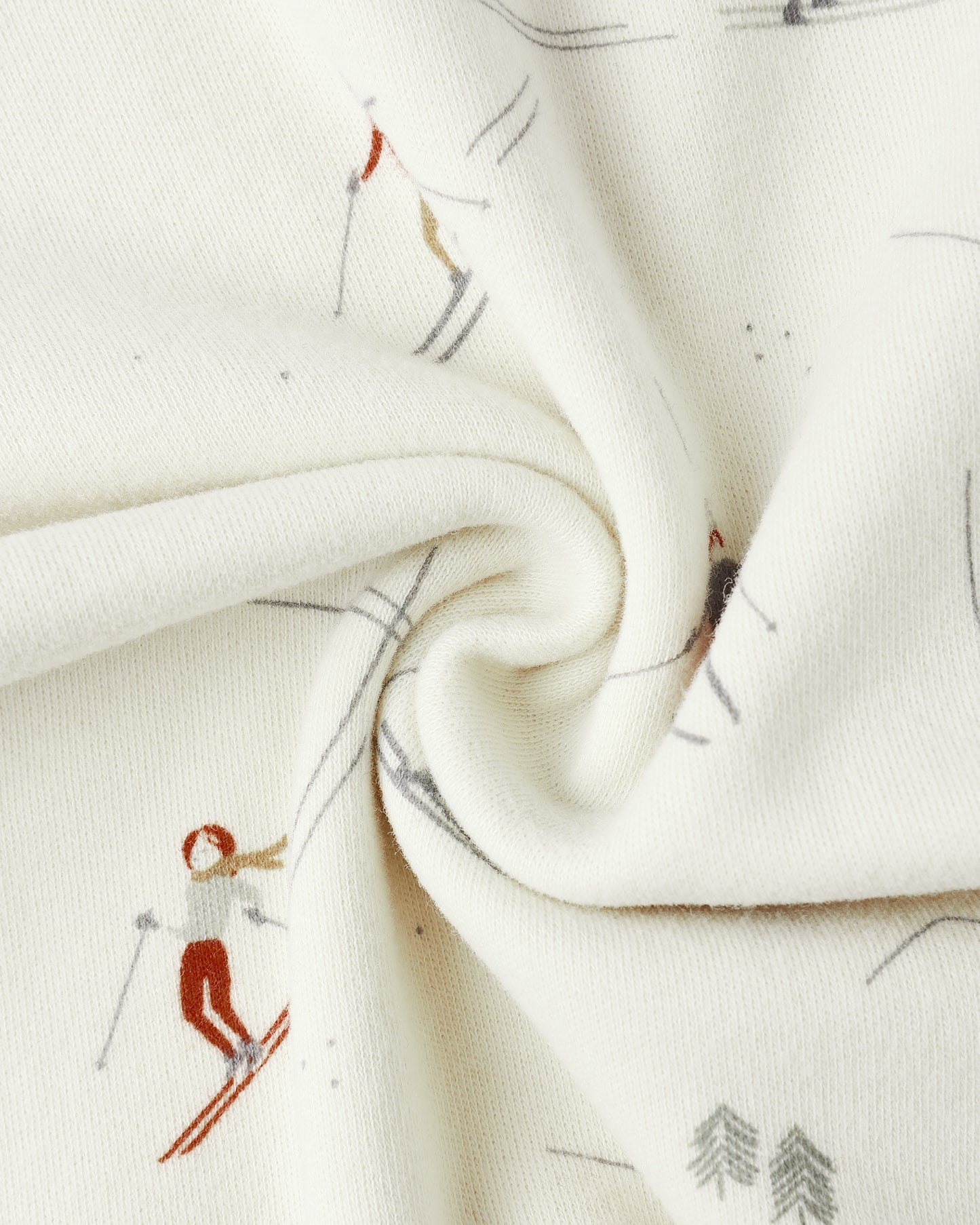 Organic Long Sleeve Pajama Set || Skiers - Rylee + Cru | Kids Clothes | Trendy Baby Clothes | Modern Infant Outfits |