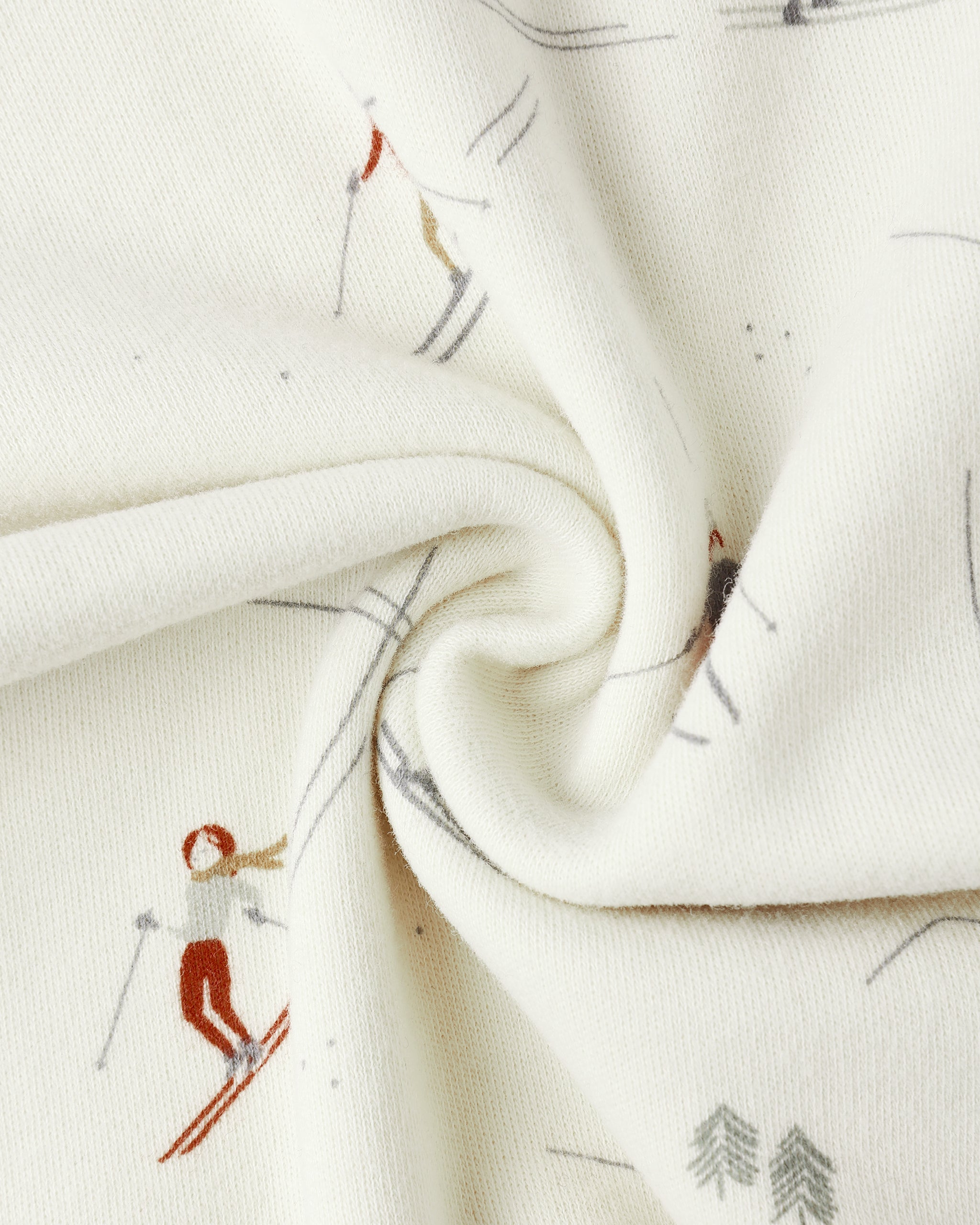 Organic Long Sleeve Pajama Set || Skiers - Rylee + Cru | Kids Clothes | Trendy Baby Clothes | Modern Infant Outfits |