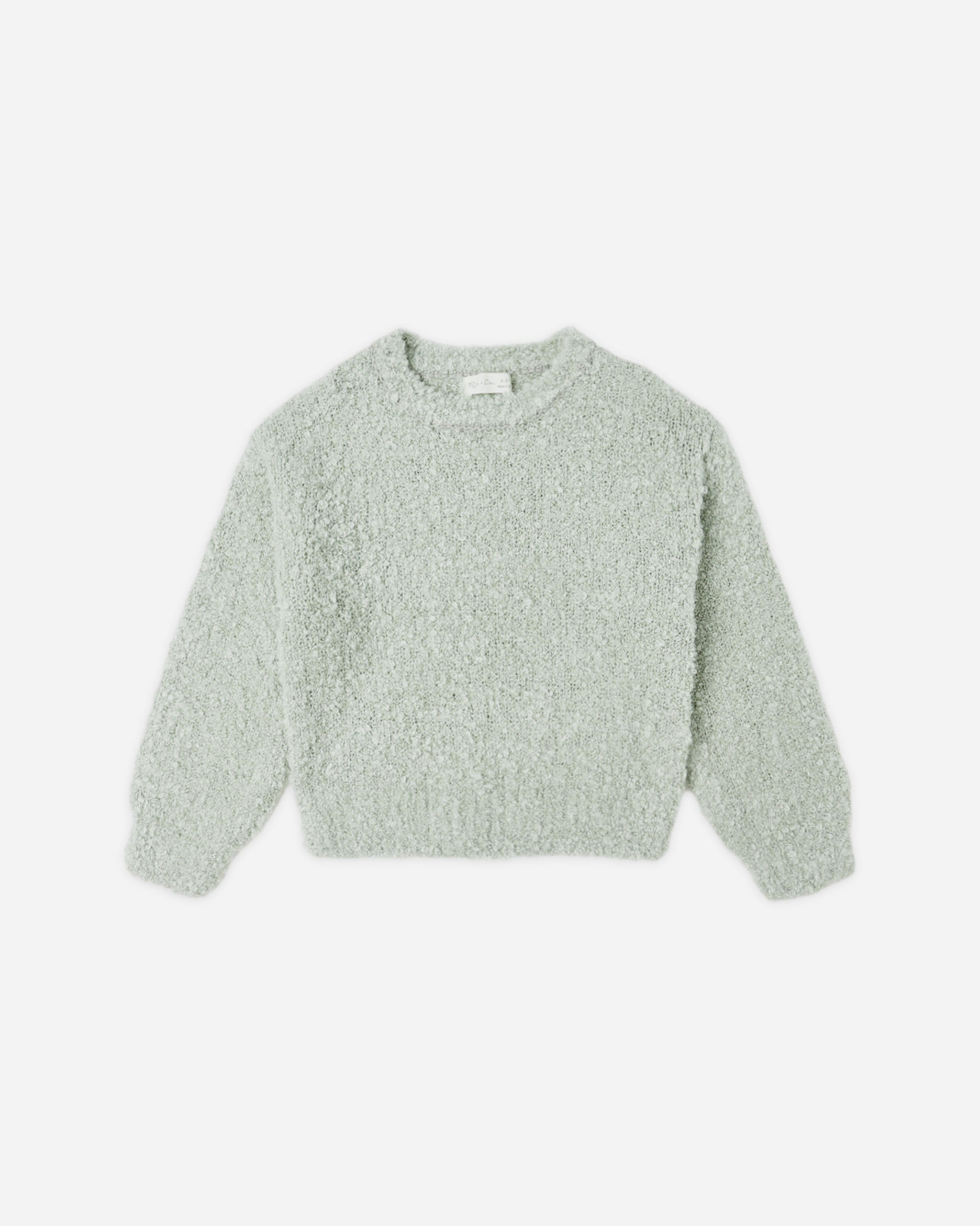 Aspen Sweater || Pistachio Boucle - Rylee + Cru | Kids Clothes | Trendy Baby Clothes | Modern Infant Outfits |