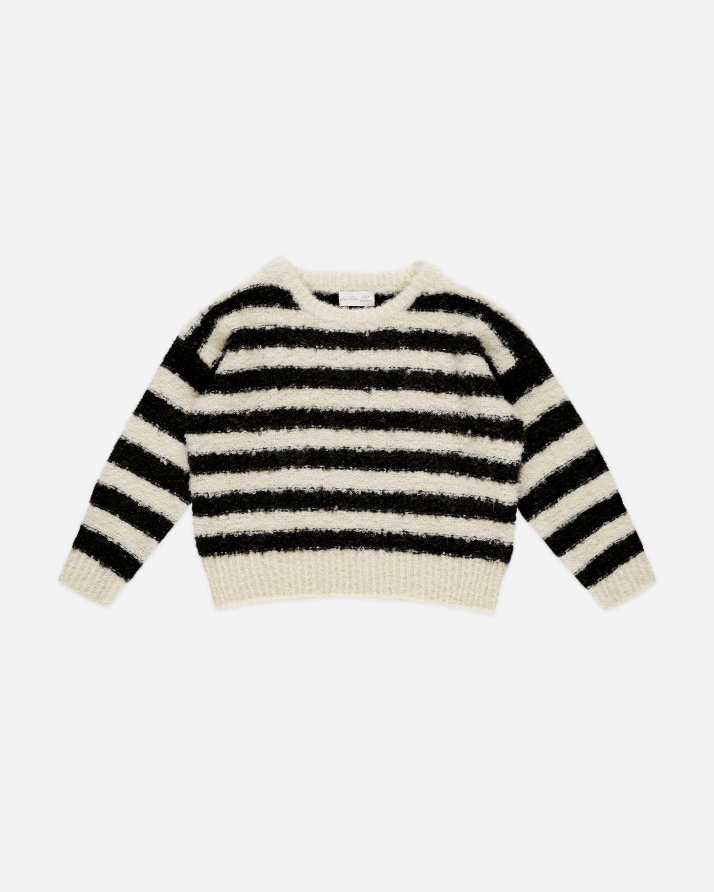 Aspen Sweater || Fuzzy Stripe