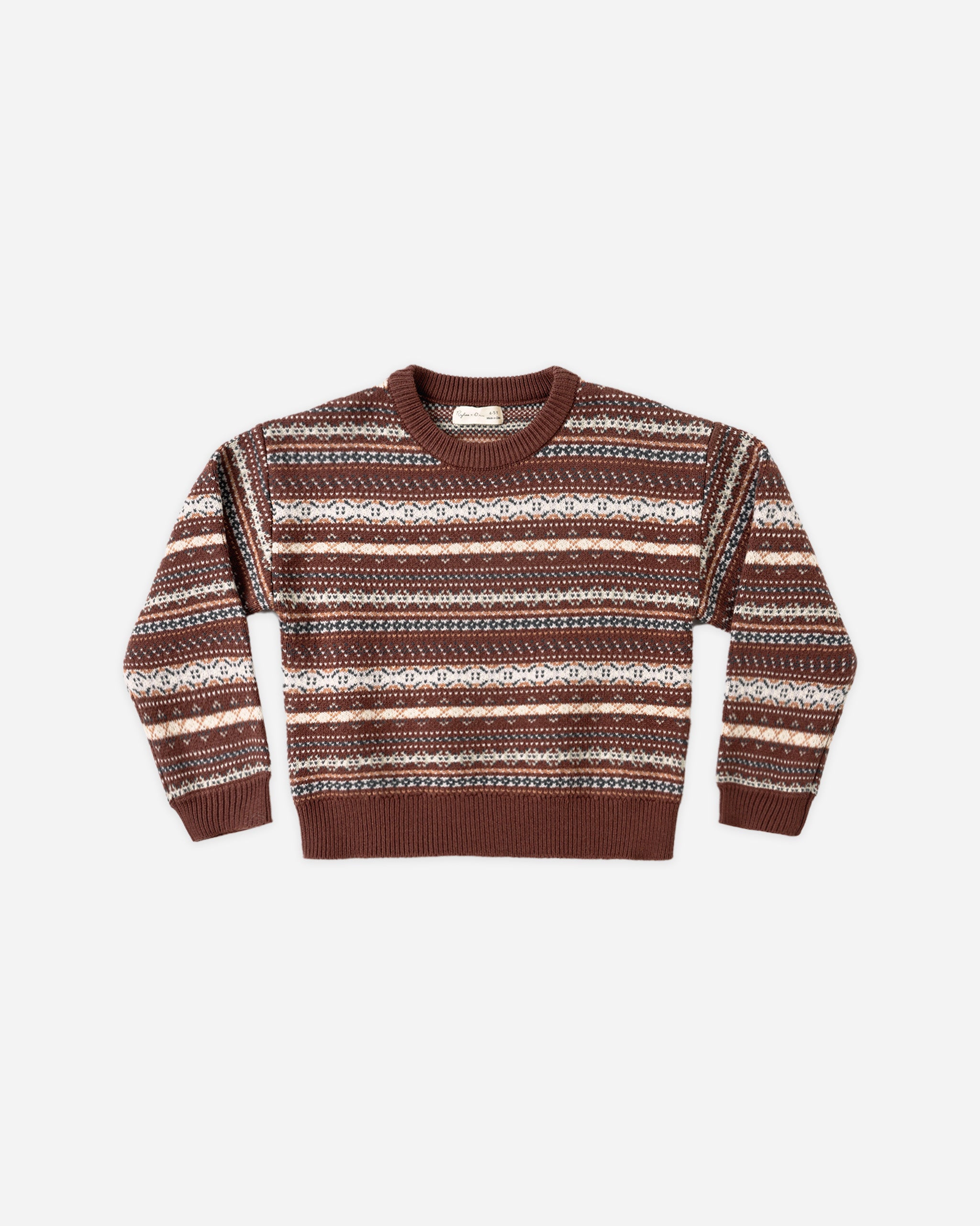 Aspen Sweater Mulberry Multi-Stripe - Rylee + Cru | Kids Clothes | Trendy Baby Clothes | Modern Infant Outfits |