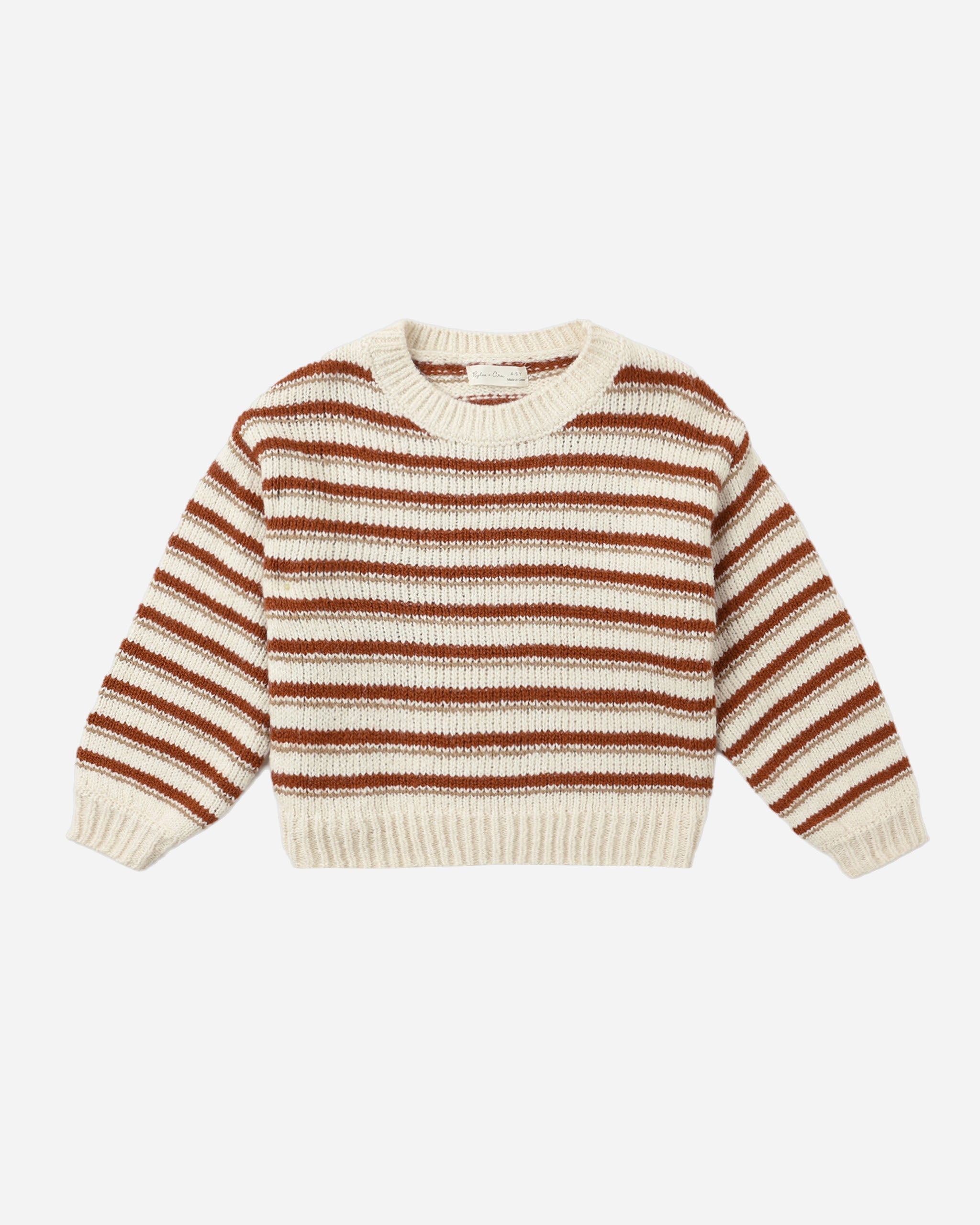 Aspen Sweater || Ruby Stripe - Rylee + Cru | Kids Clothes | Trendy Baby Clothes | Modern Infant Outfits |