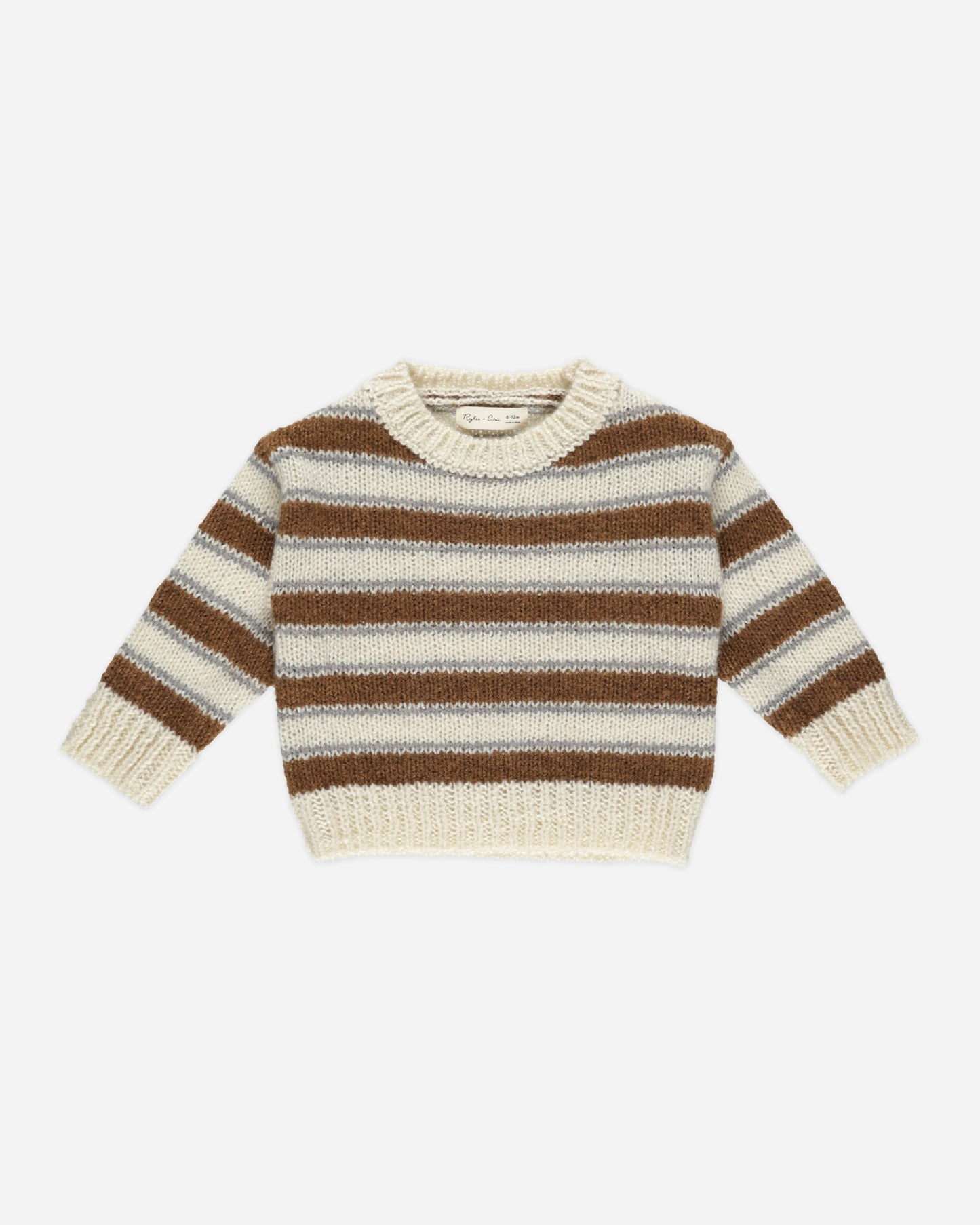 Aspen Sweater || Saddle Stripe