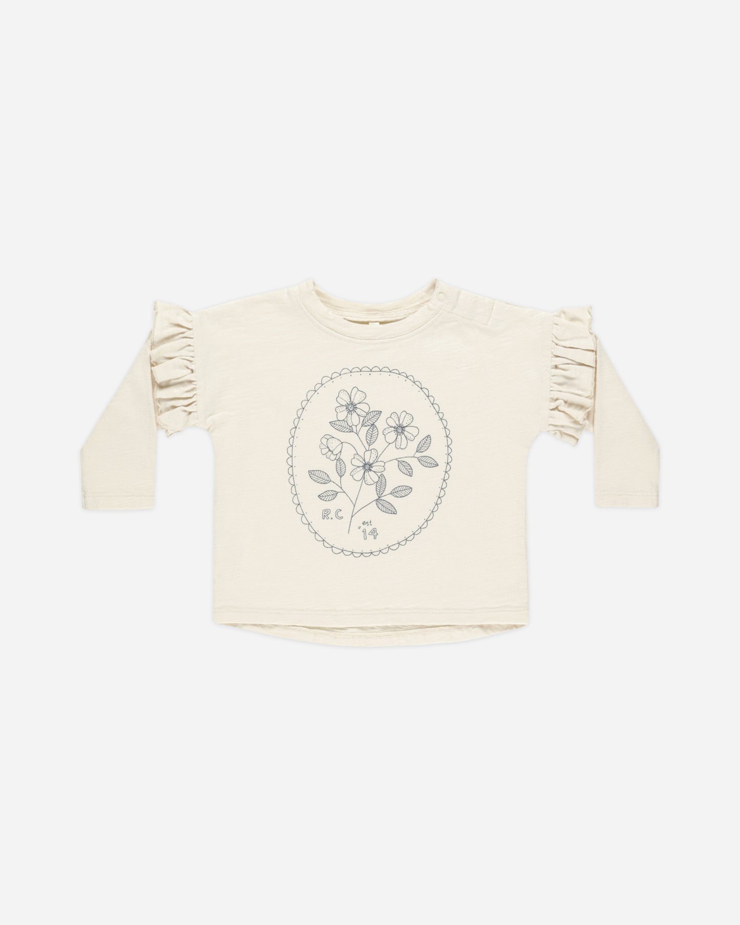 Ruffle Long Sleeve Tee || Wildflower