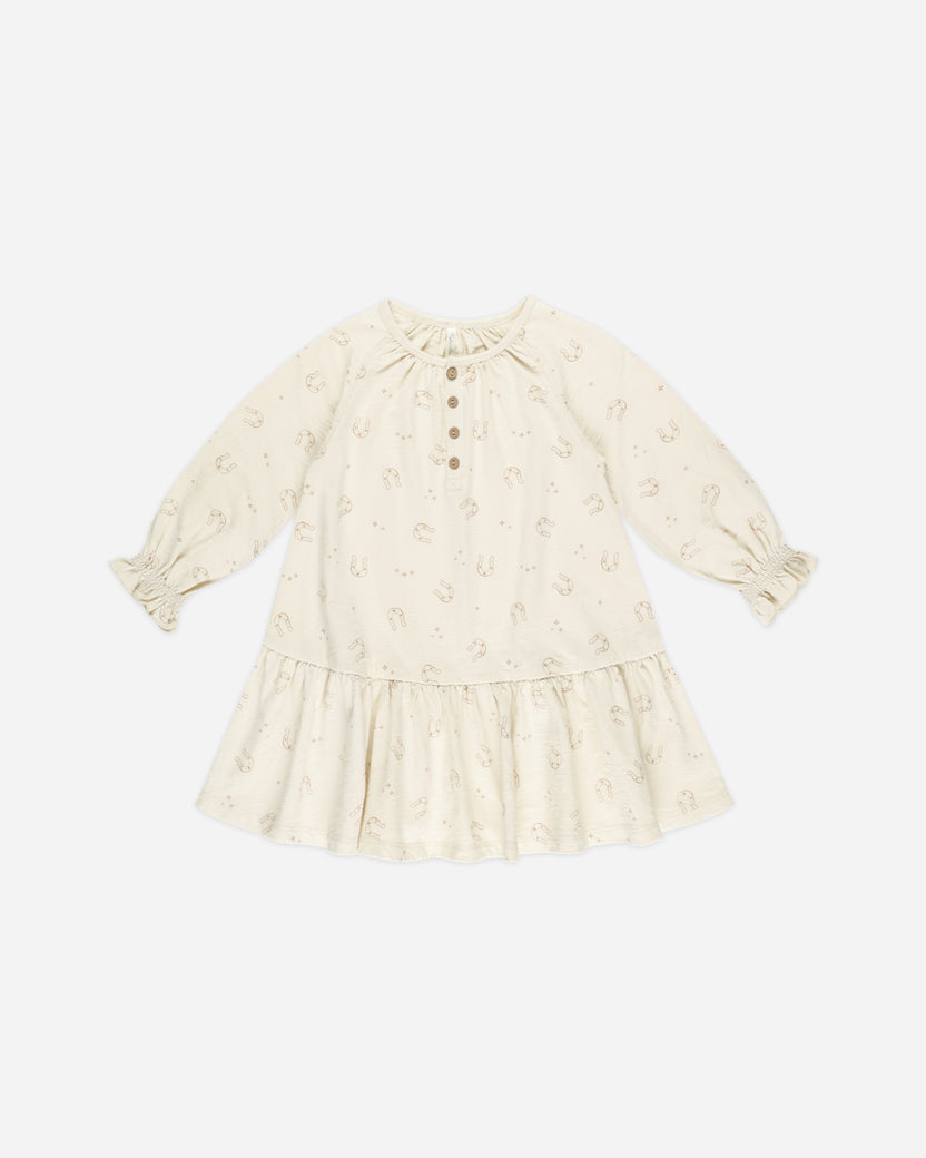 RYLEE + CRU TEEN DARIA MINI DRESS CHOCOLATE POLKA DOT main image 0