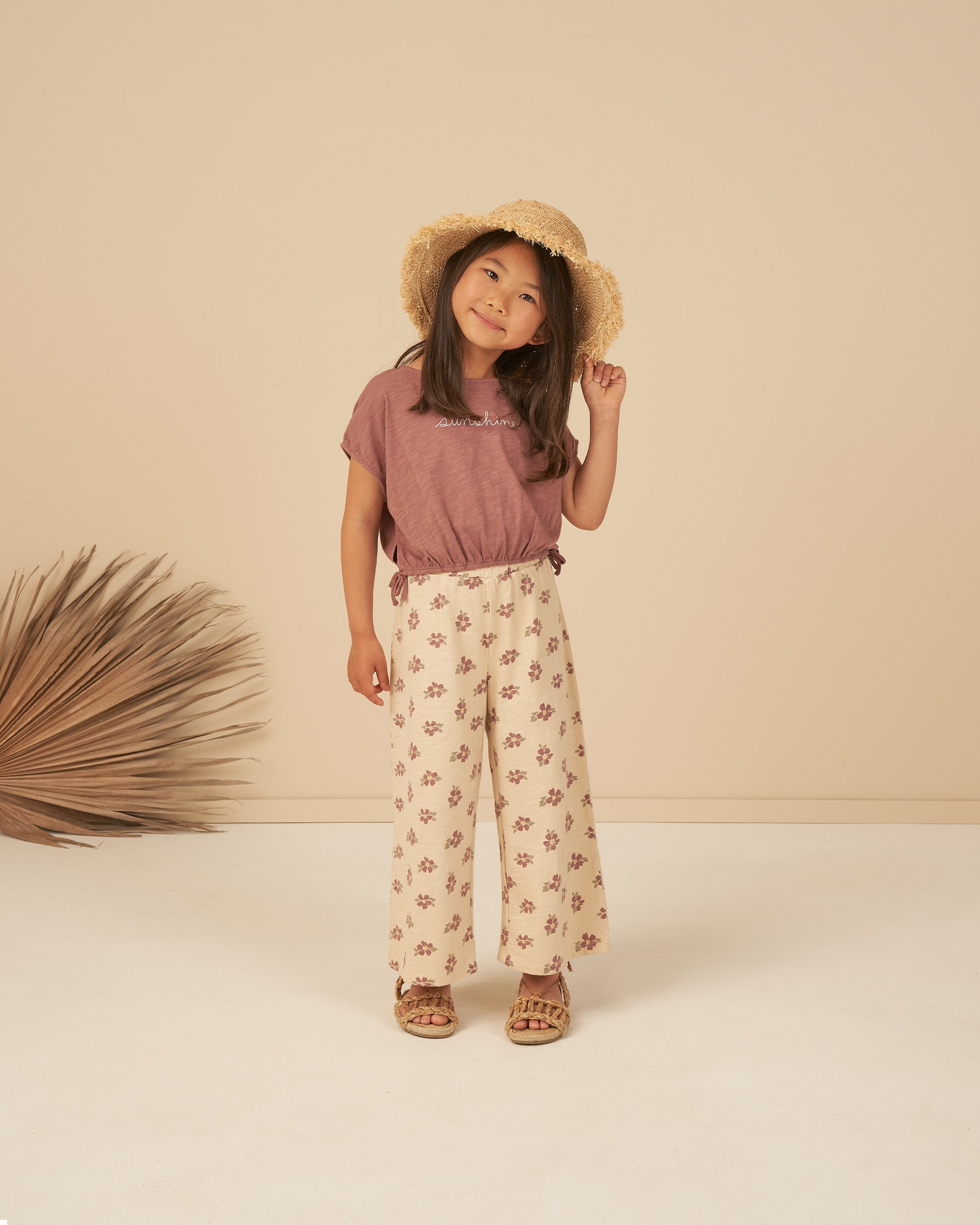 Wide Leg Pant || Kauai - Rylee + Cru | Kids Clothes | Trendy Baby Clothes | Modern Infant Outfits |