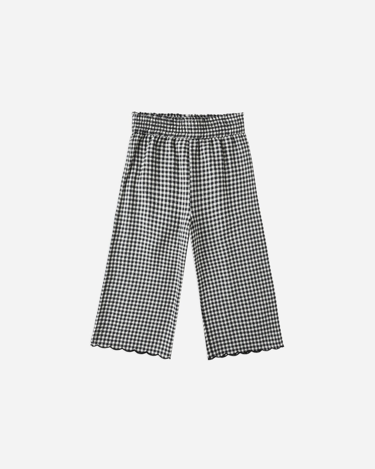 Wide Leg Pant || Black Gingham - Rylee + Cru | Kids Clothes | Trendy Baby Clothes | Modern Infant Outfits |