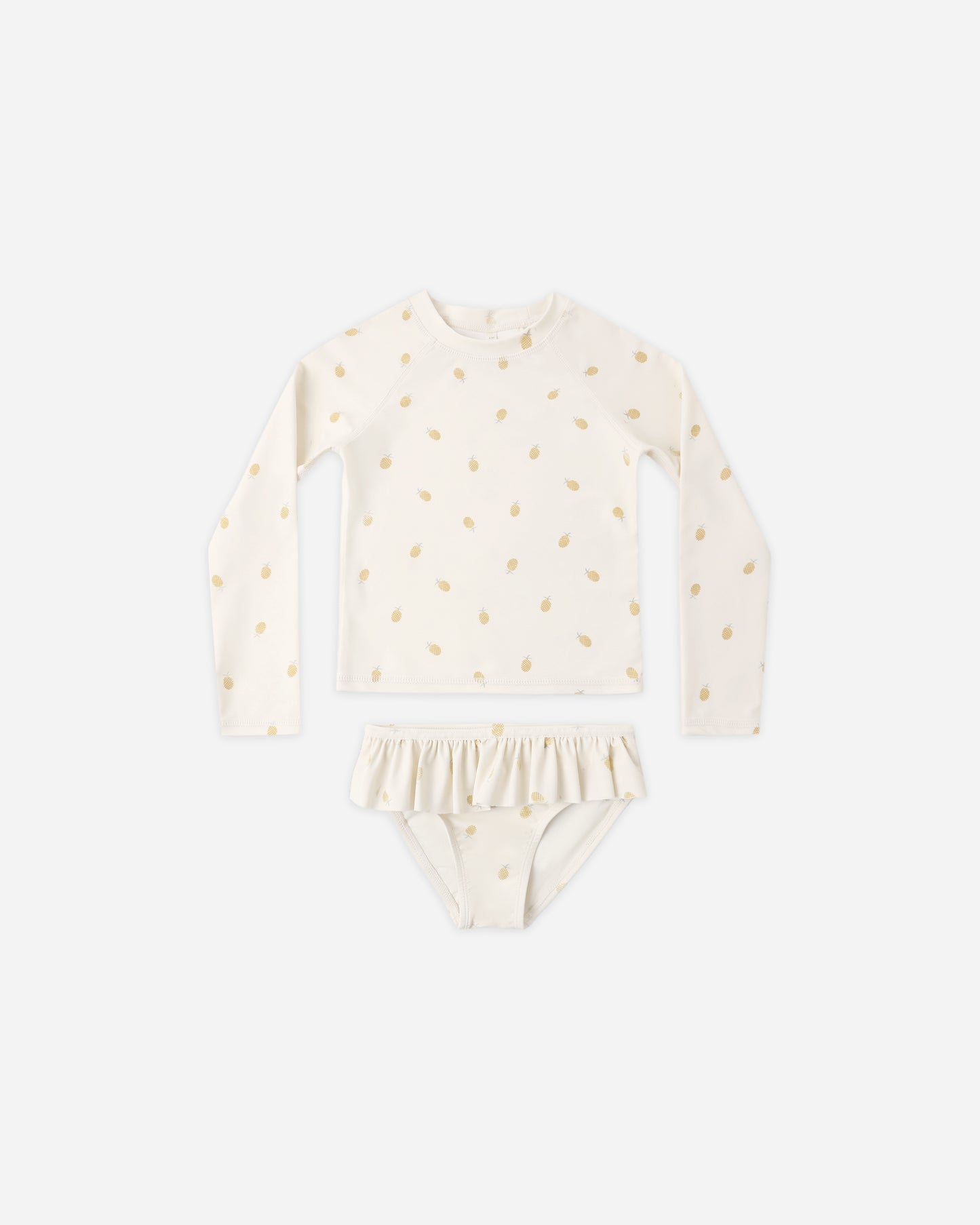 Rashguard Girls Set Pineapple - Rylee + Cru | Kids Clothes | Trendy Baby Clothes | Modern Infant Outfits |