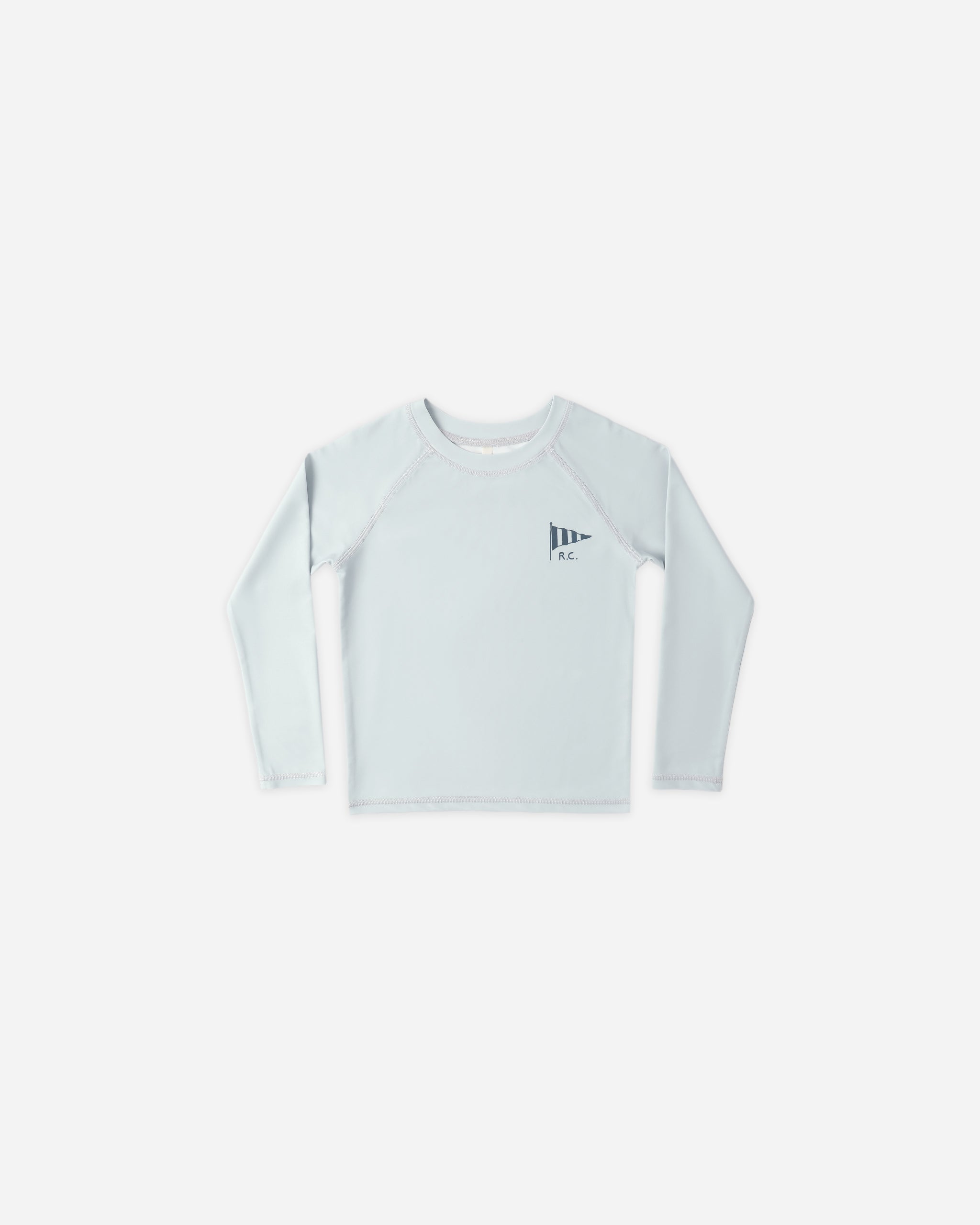 Long Sleeve Rashguard Light Blue - Rylee + Cru | Kids Clothes | Trendy Baby Clothes | Modern Infant Outfits |