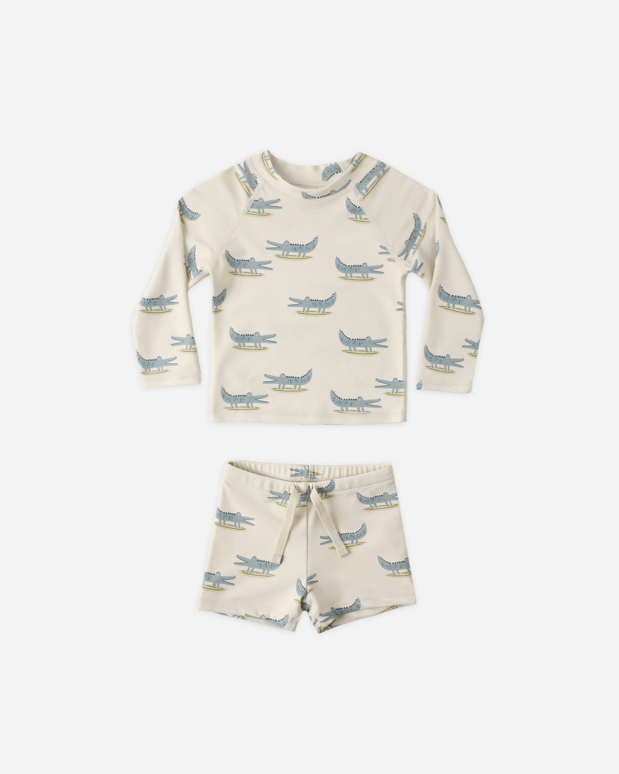 Boys Rashguard Set Alligators - Rylee + Cru | Kids Clothes | Trendy Baby Clothes | Modern Infant Outfits |